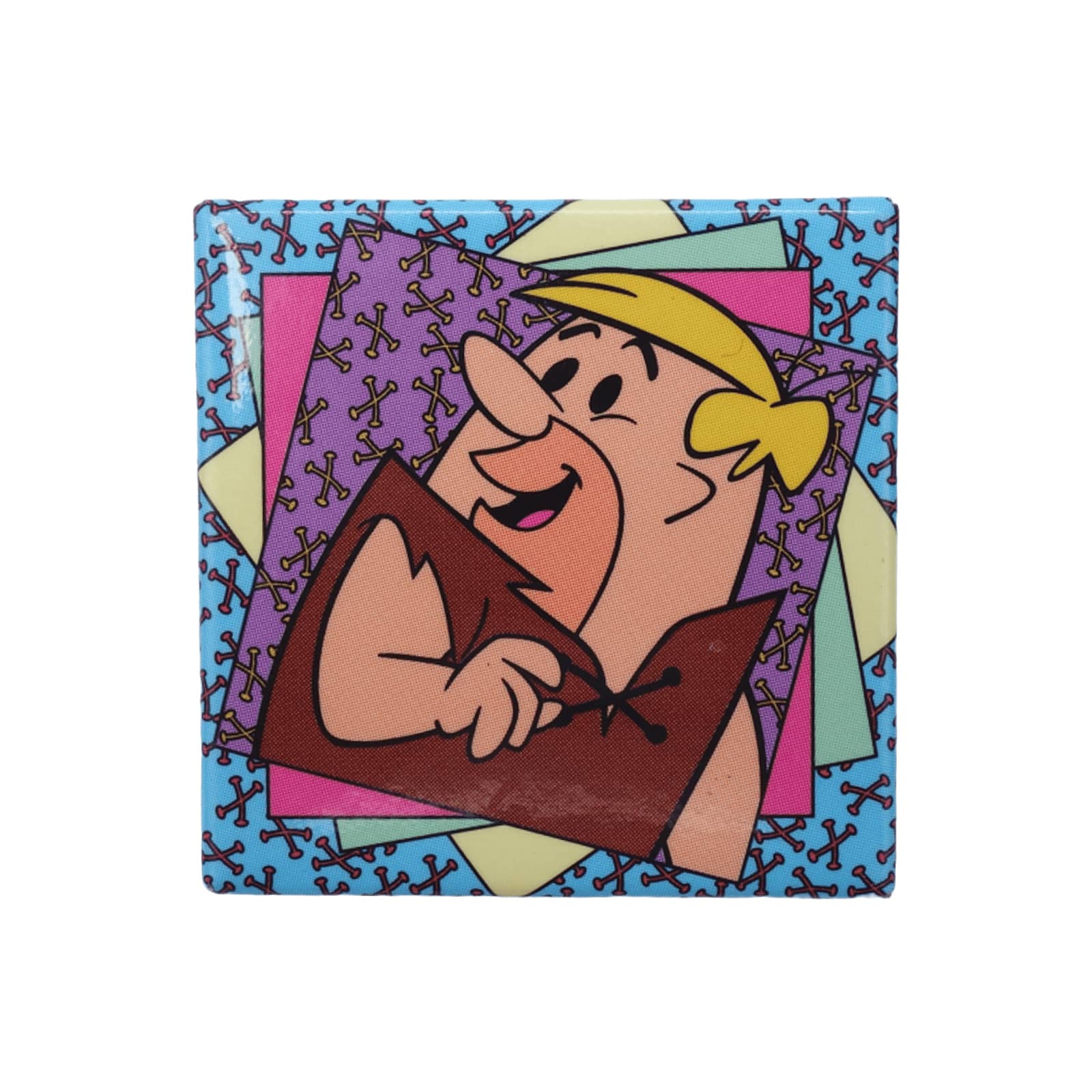 USA製 The Flintstones アニメ キャラクター 缶バッジ フリントストーン