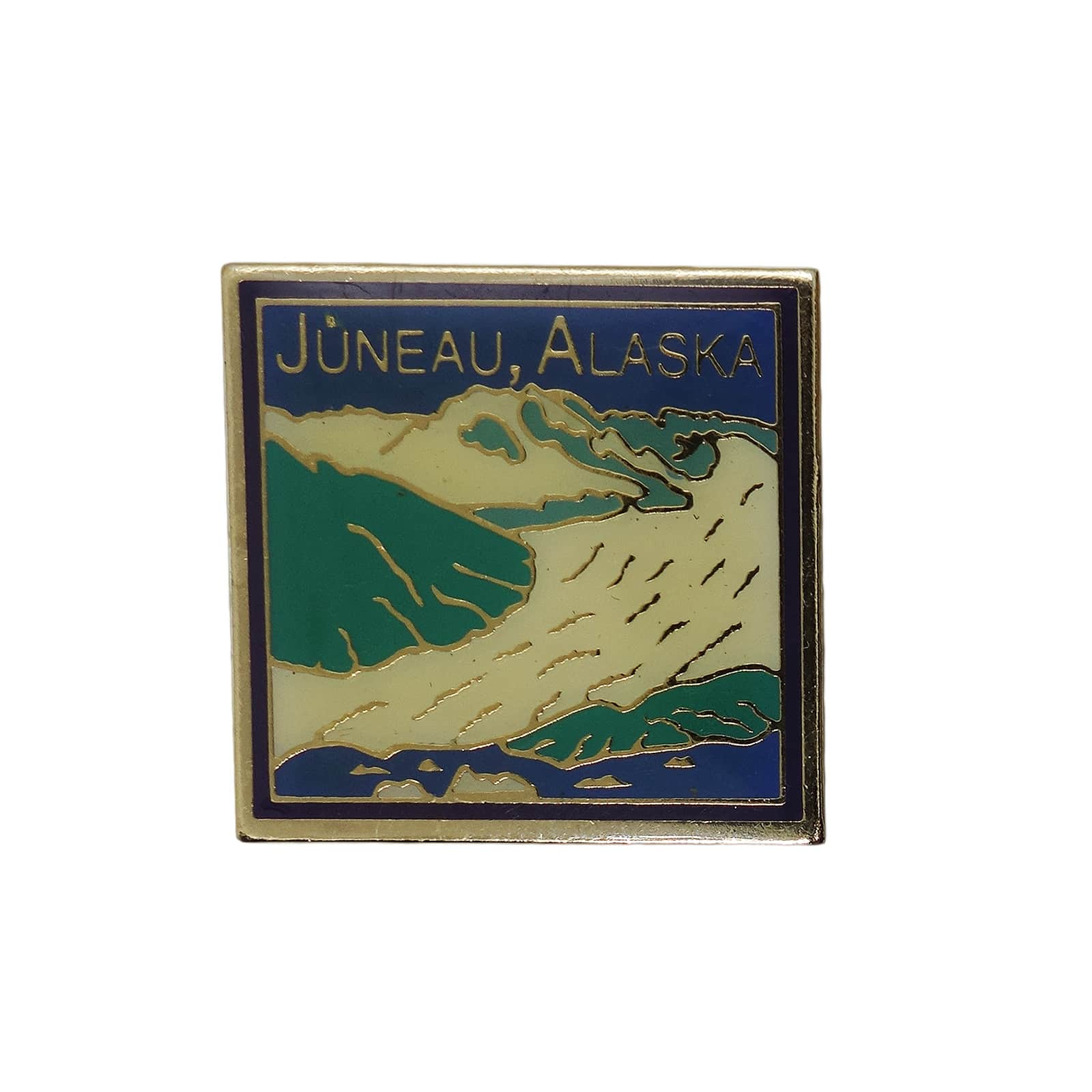 JUNEAU ALASKA ピンズ アラスカ州 ジュノー 留め具付き