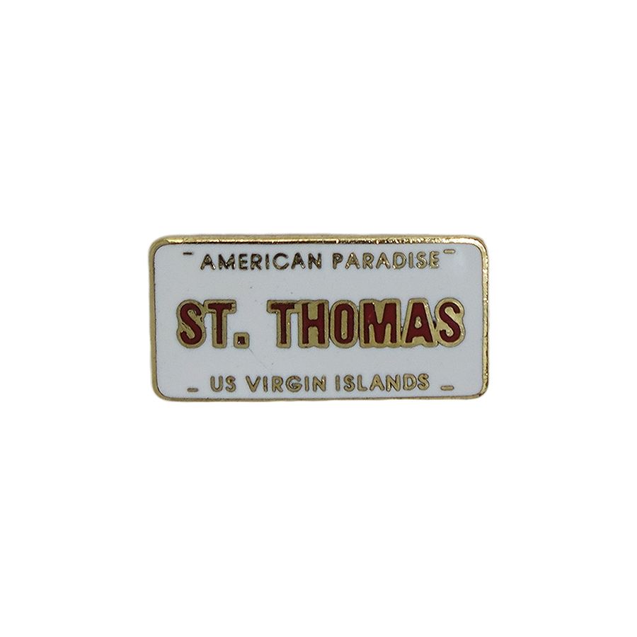 ST. THOMAS ピンズ セントトーマス島 留め具付き