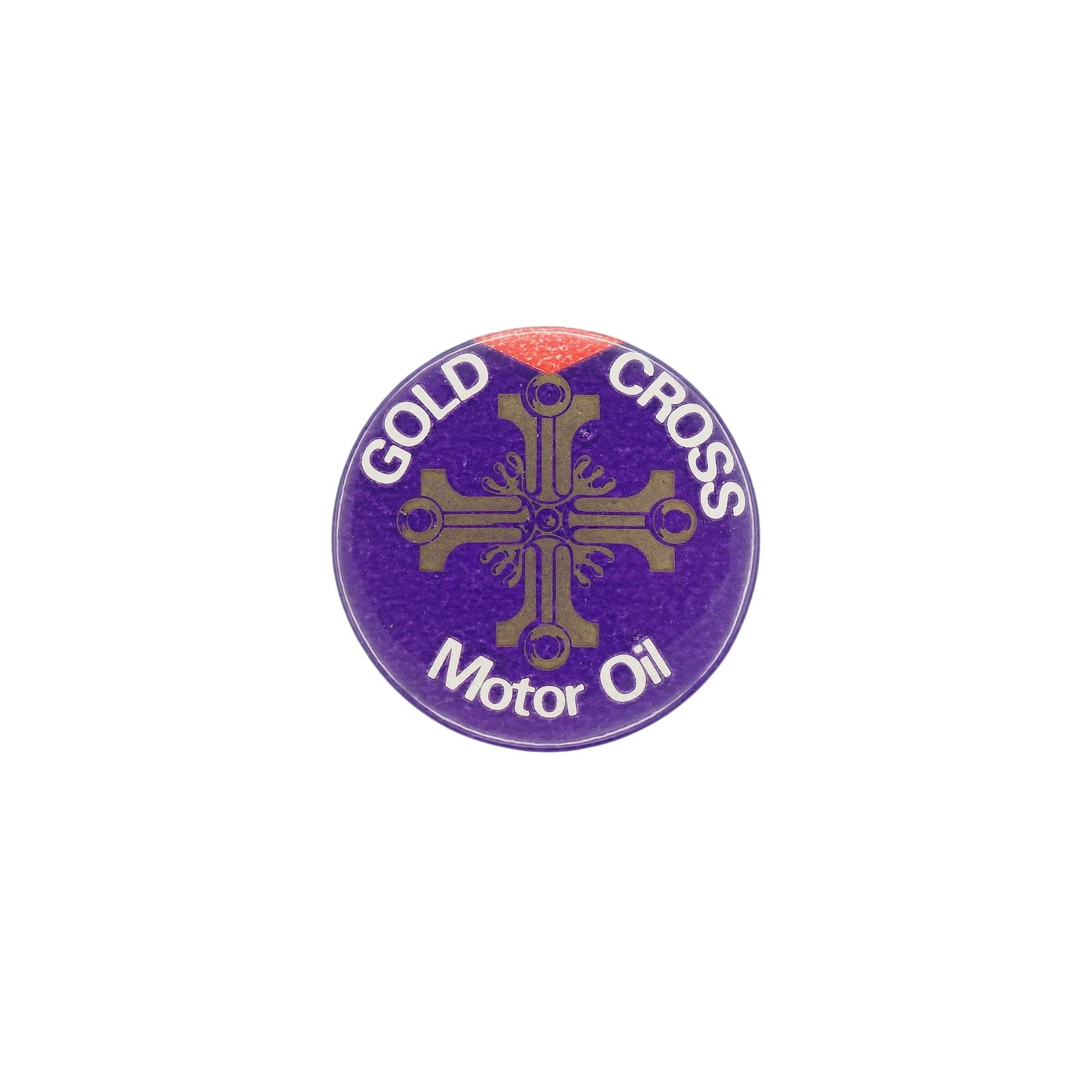 GOLD CROSS Motor Oil モーターオイル 缶バッジ バッチ