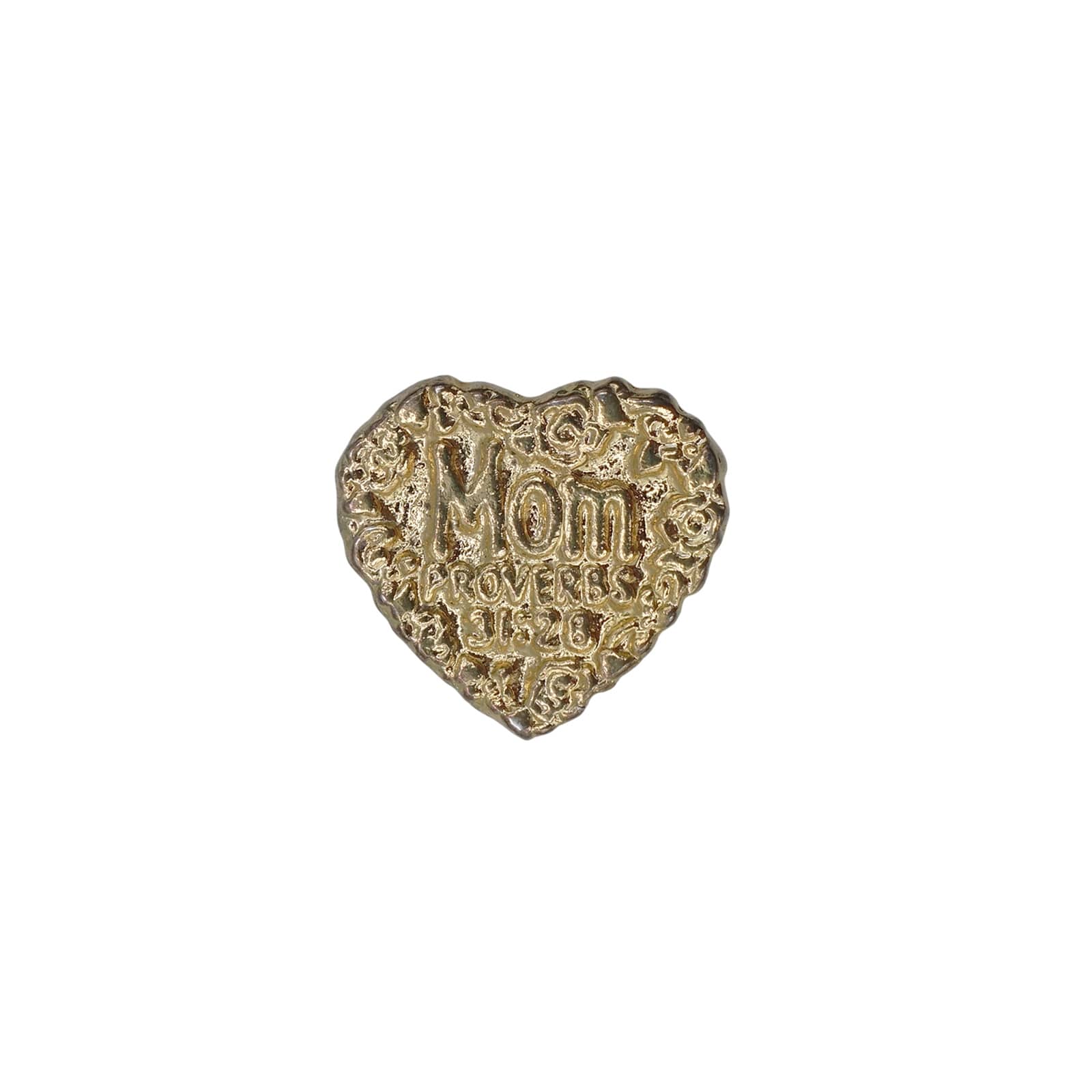 Mom PROVERBS 31:28 薔薇 ハート ピンズ 母の日