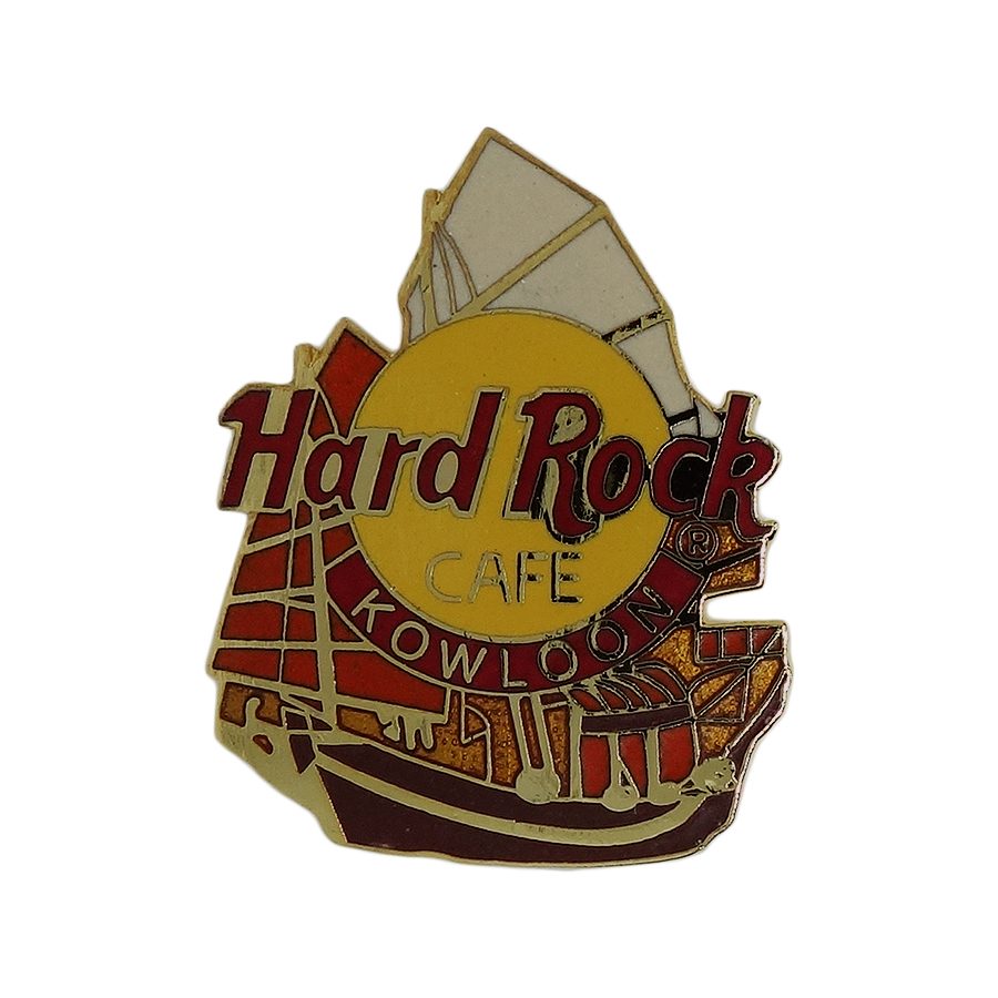 Hard Rock CAFE 帆船 ブローチ ハードロックカフェ KOWLOON