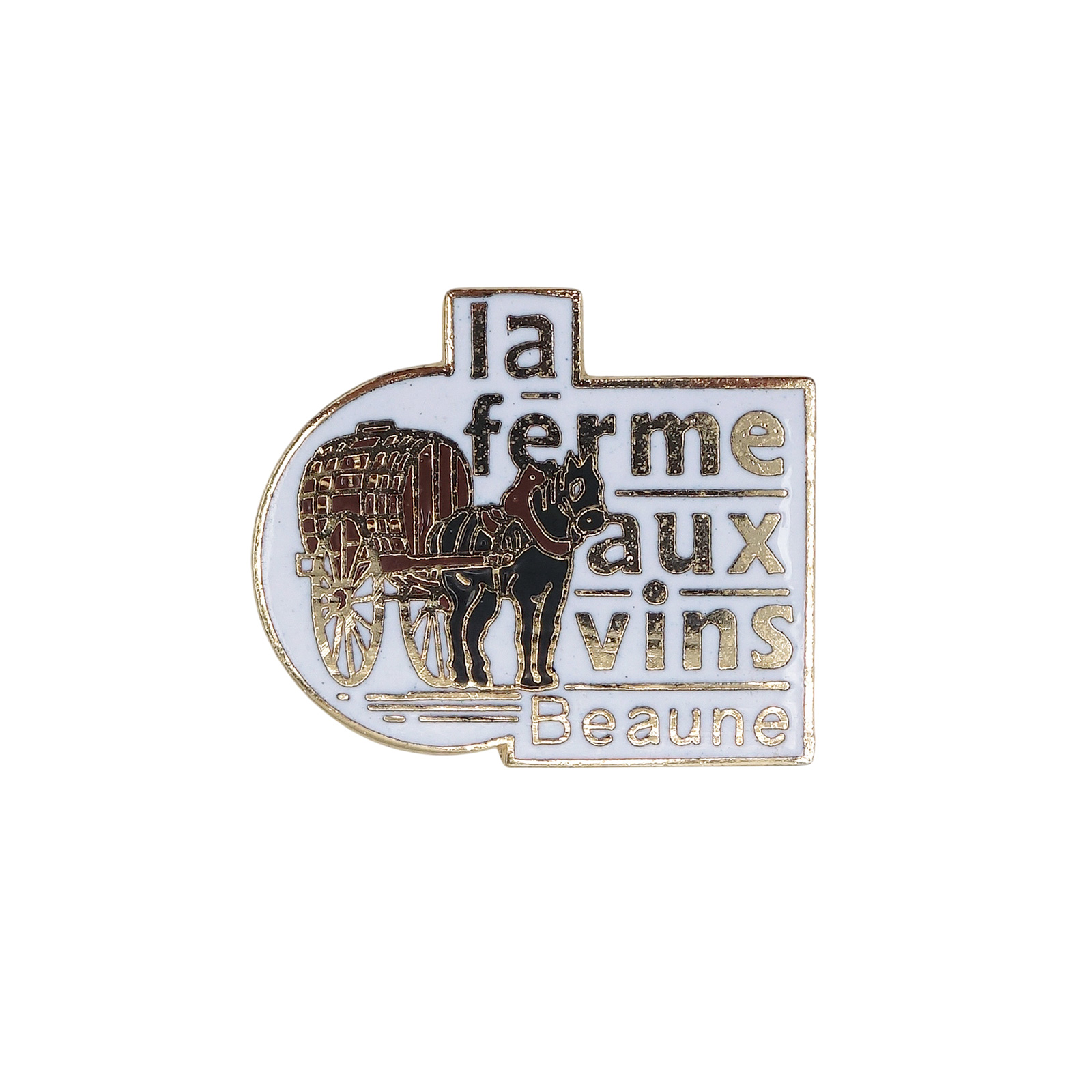 レストラン la ferme aux vins ワイン樽を載せた馬車 ピンズ