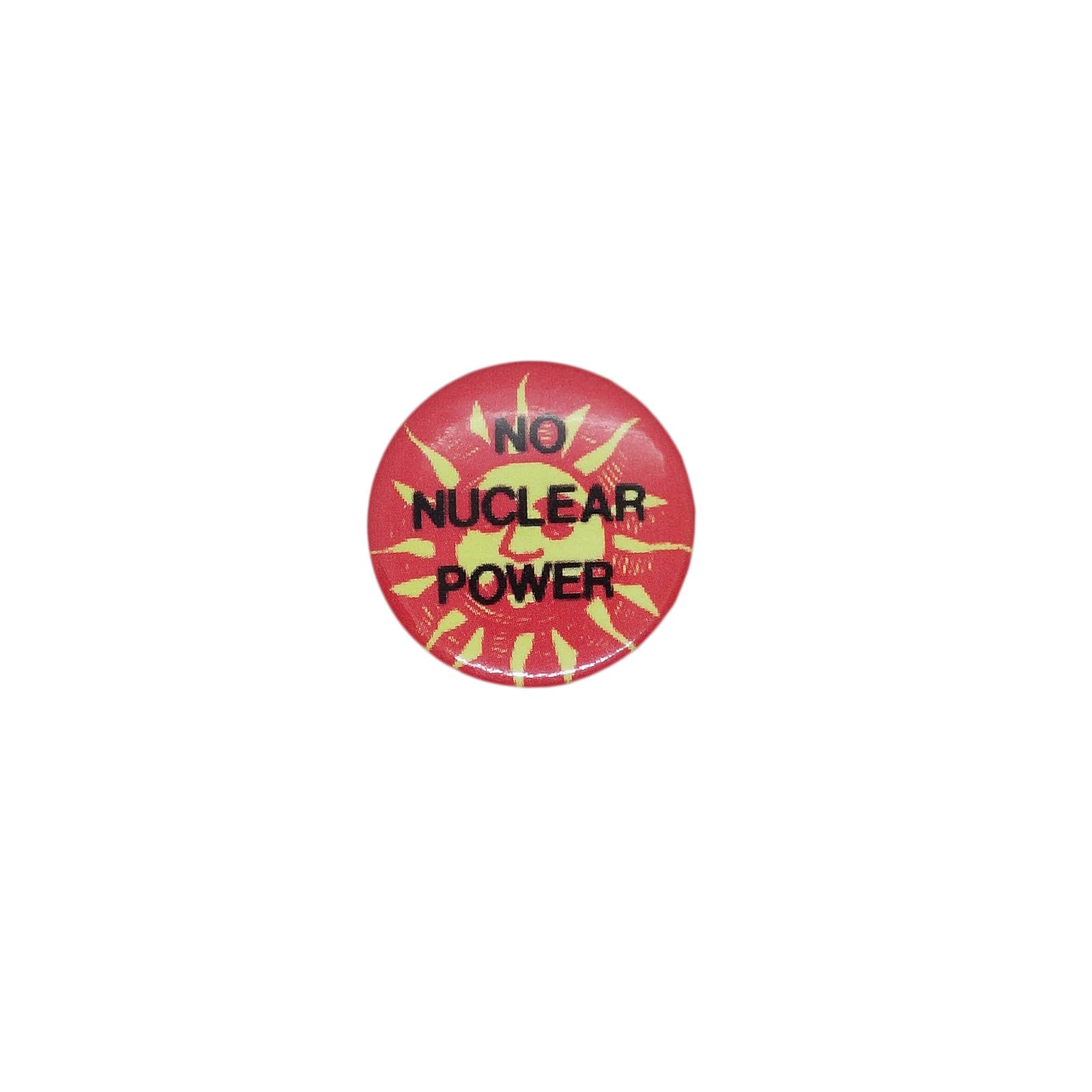 NO NUCLEAR POWER 缶バッジ メッセージ バッチ