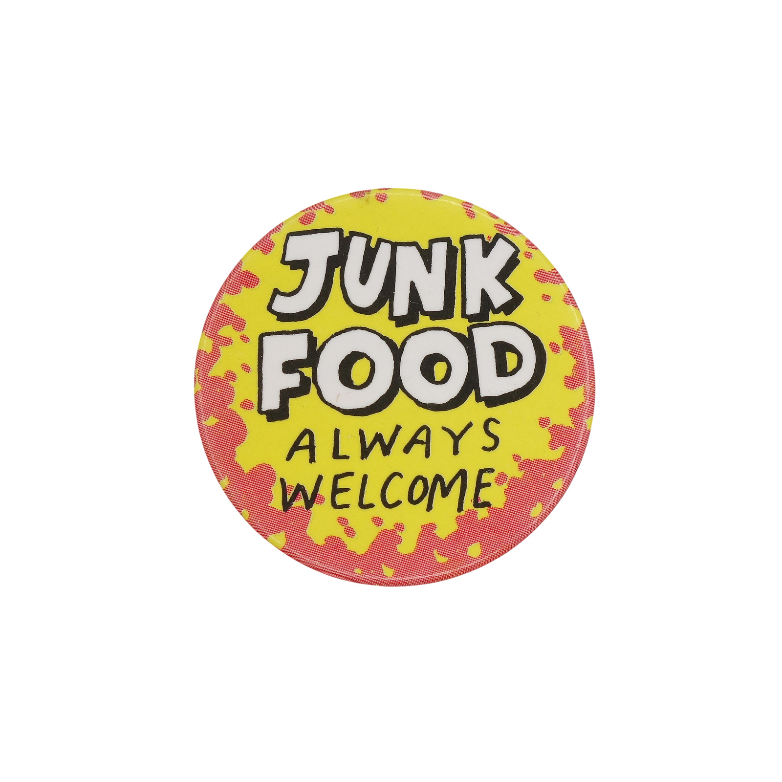 JUNK FOOD ALWAYS WELCOME 缶バッジ バッチ