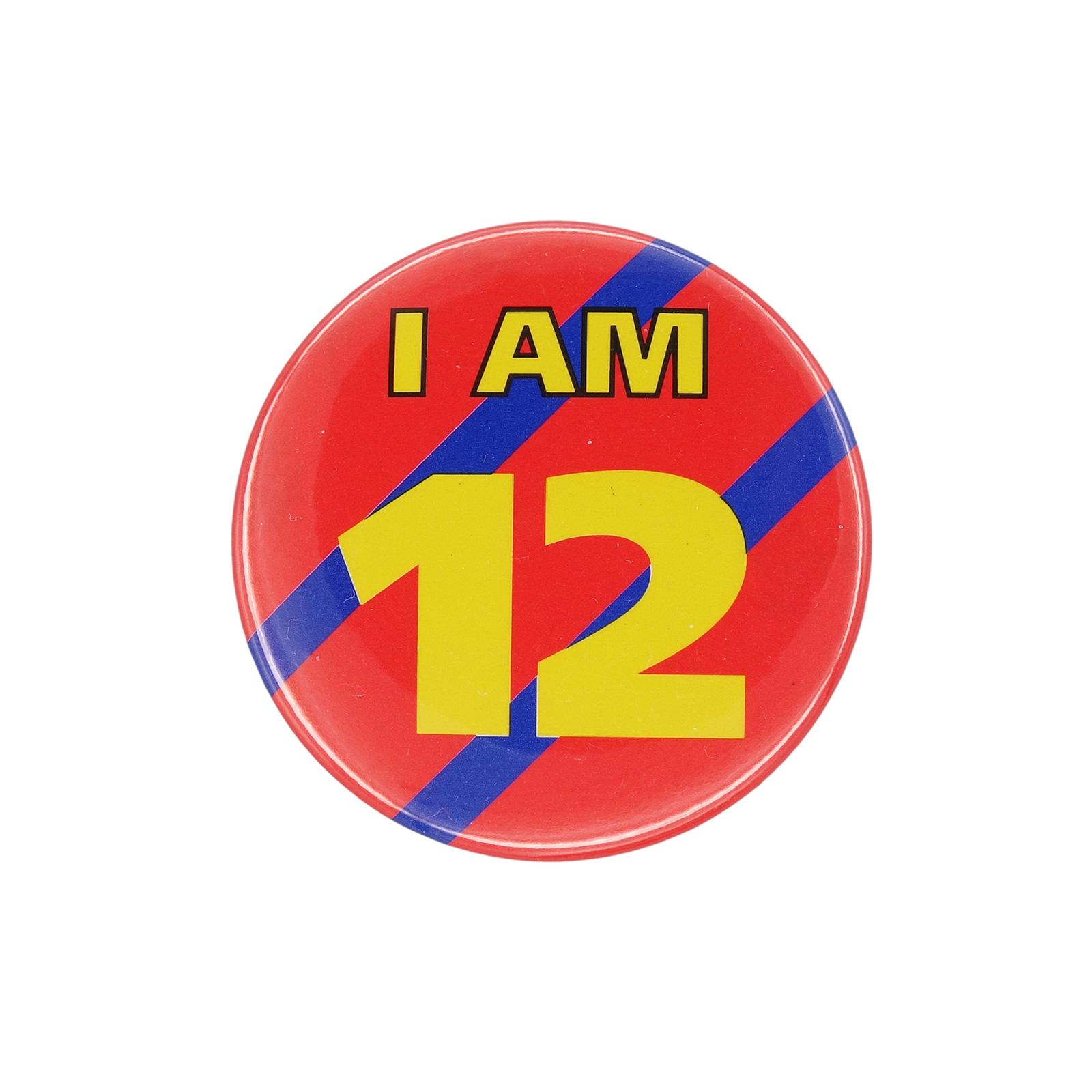 I AM 12 缶バッジ バッチ 12歳 誕生日