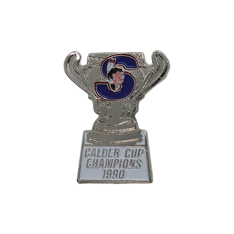 CALDER CUP CHAMPIONS 1990 ピンズ アイスホッケー　留め具付き