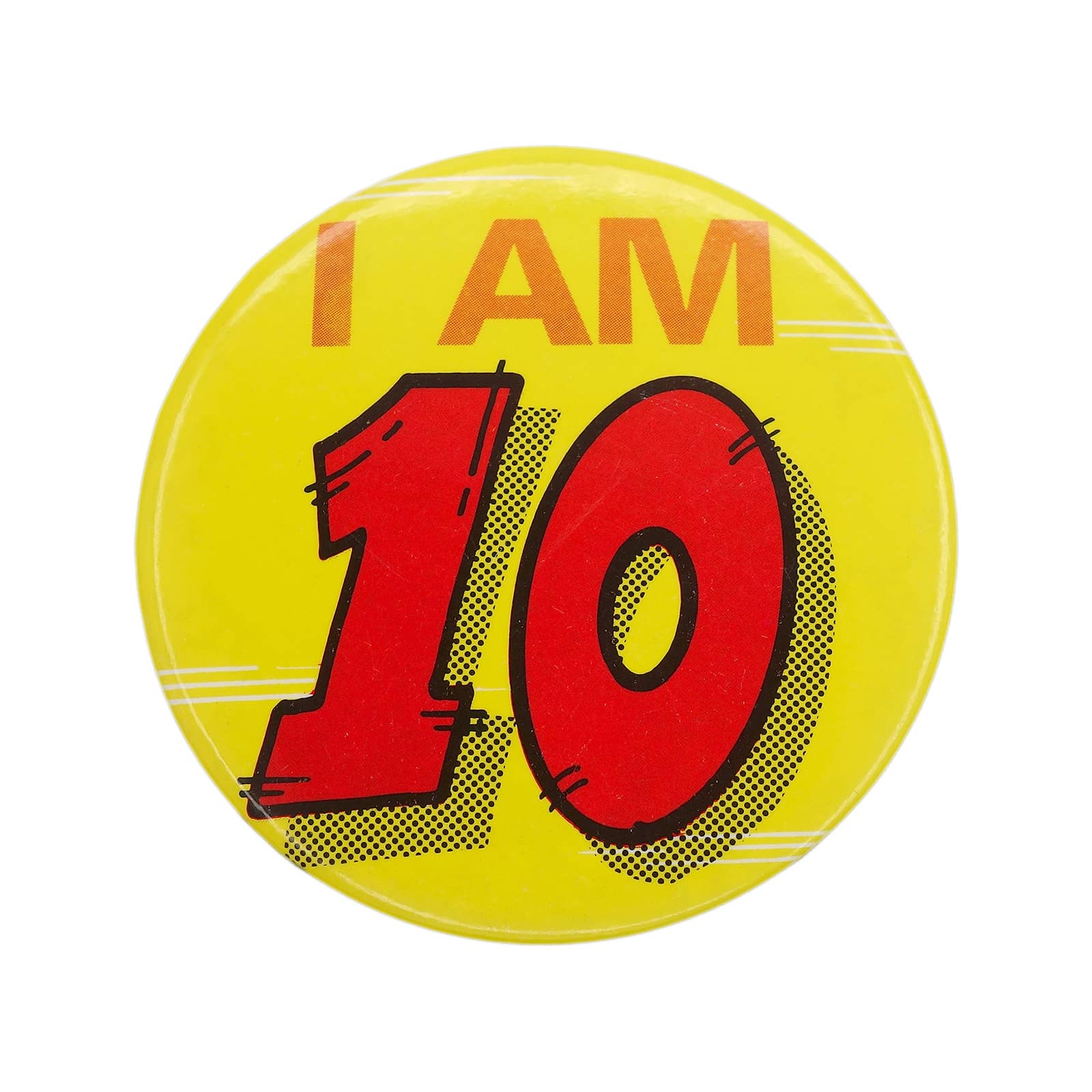 I AM 10 缶バッジ バッチ 10歳 誕生日