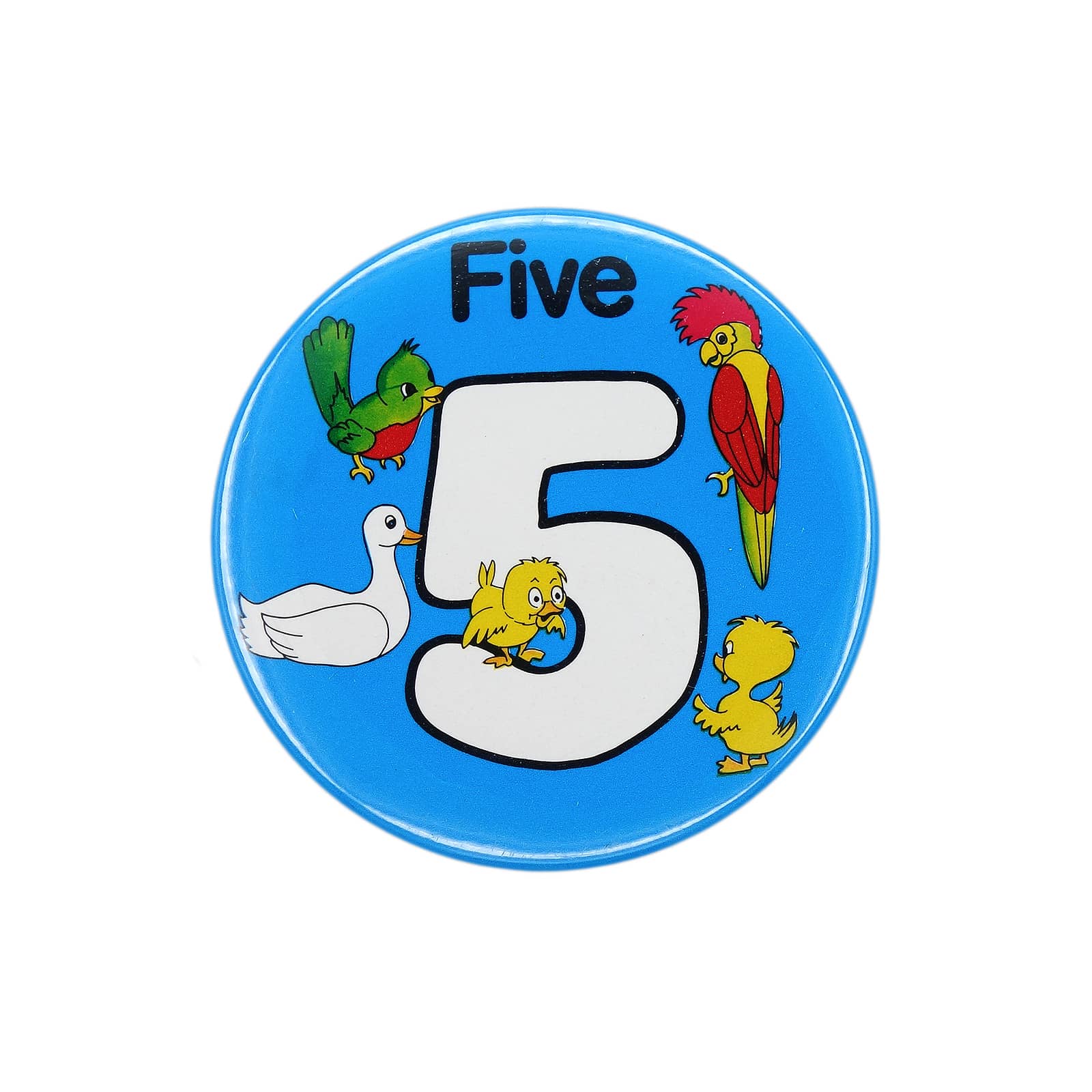 Five 5 鳥 缶バッジ バッチ