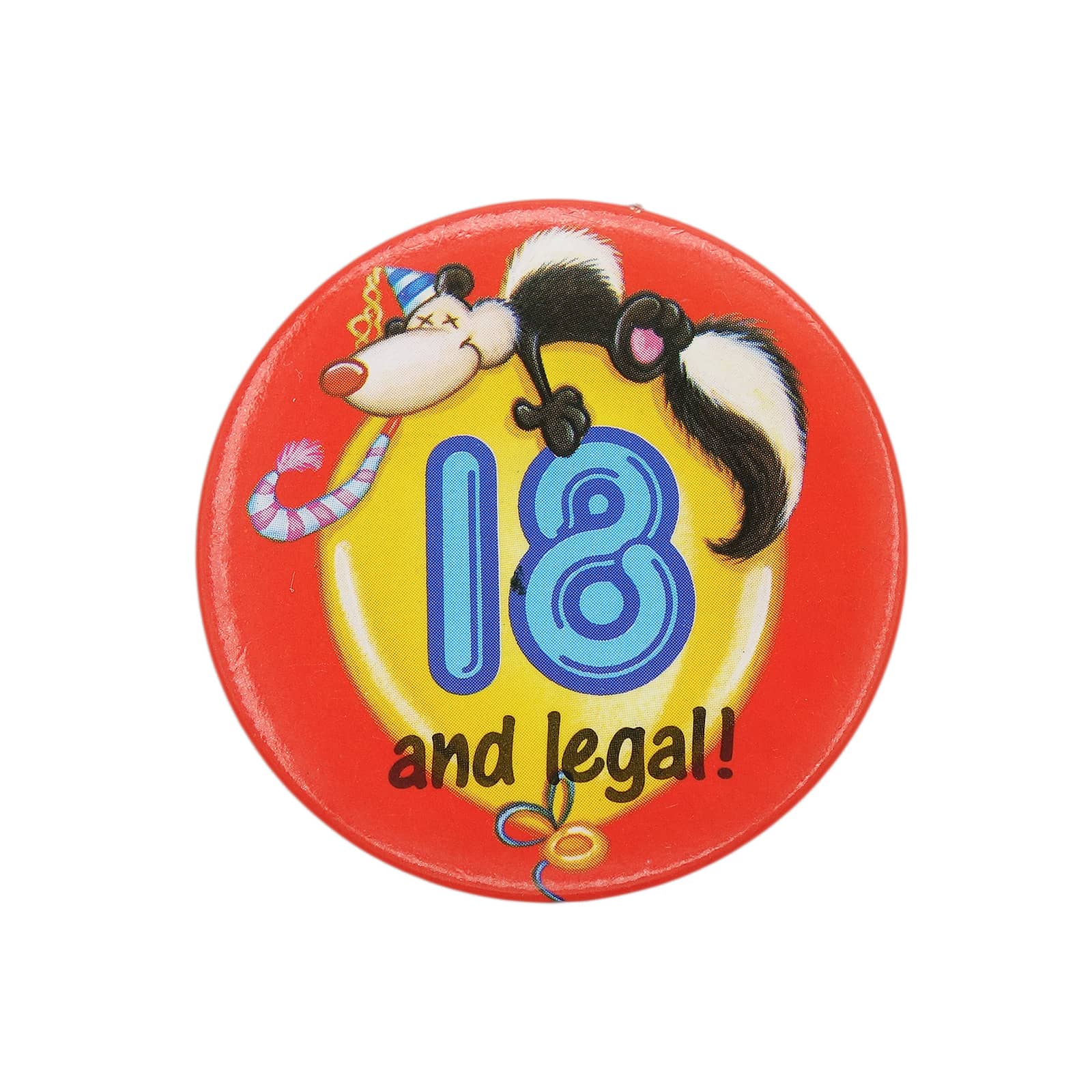18 and legal! 缶バッジ バッチ スカンク