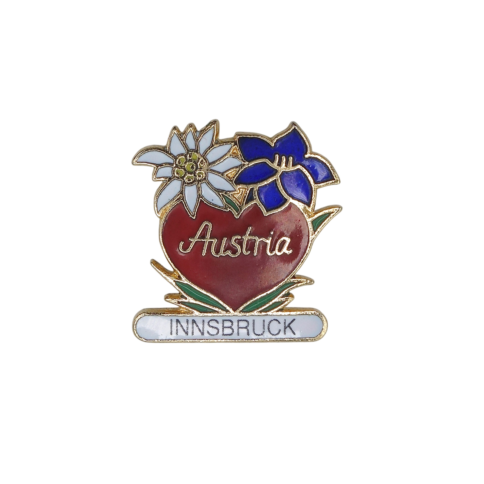 INNSBRUCK オーストリア インスブルック ピンズ 花 エーデルワイス リンドウ
