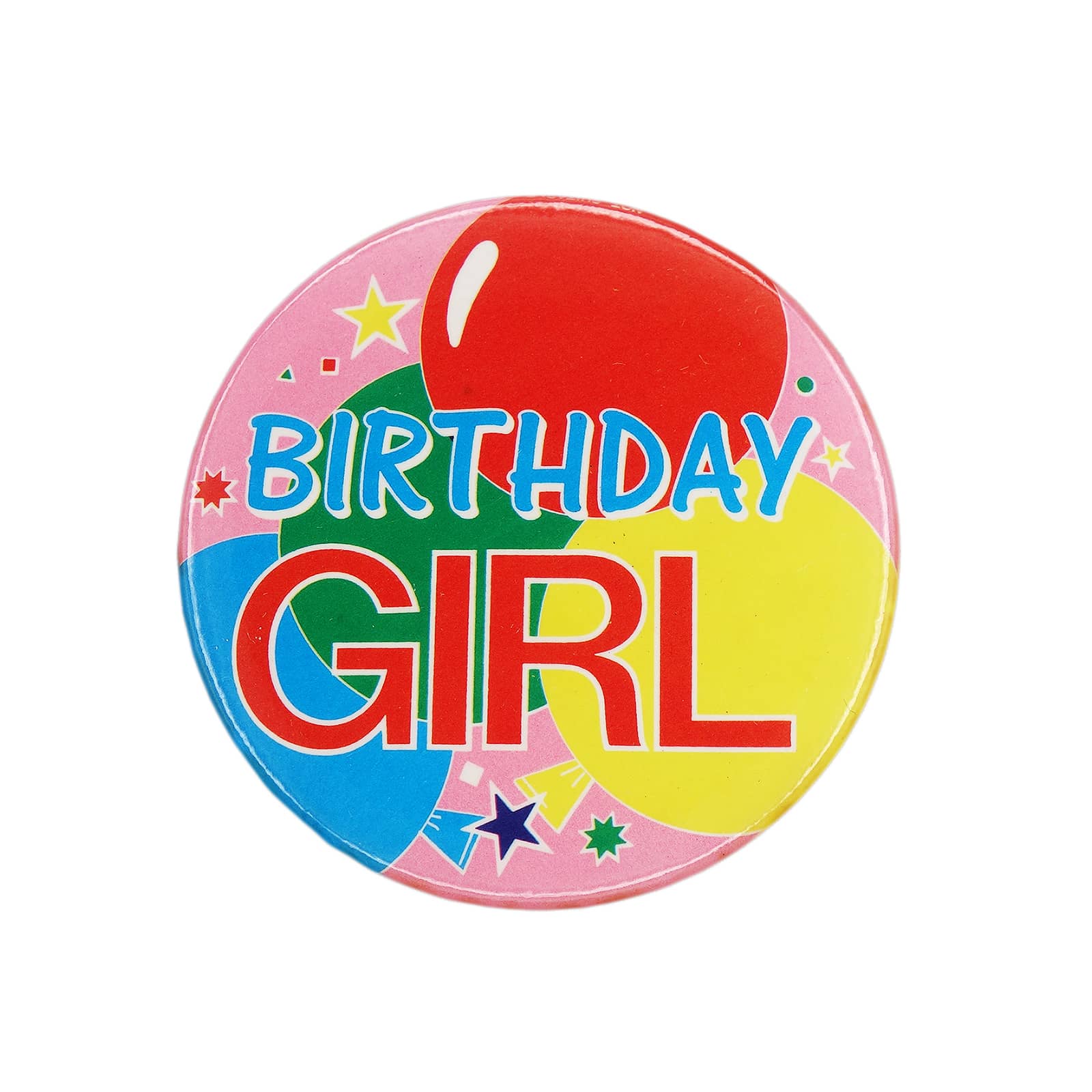 BIRTHDAY GIRL 缶バッジ バッチ 誕生日 風船