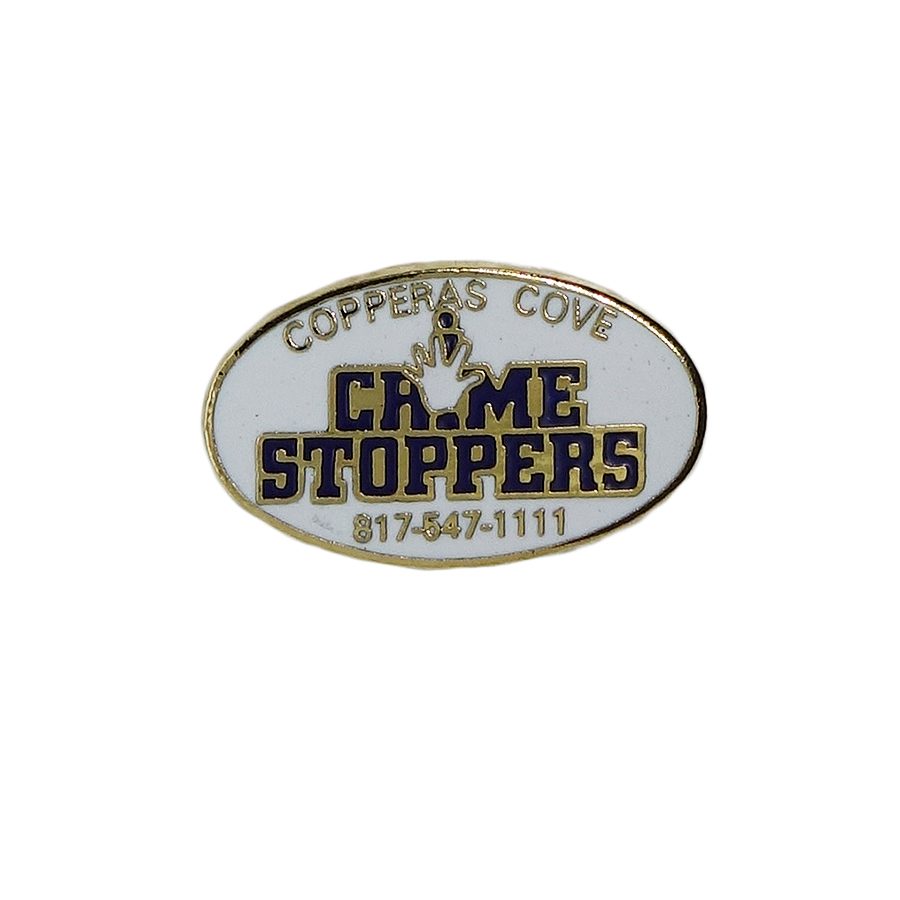 CRIME STOPPERS ピンズ COPPERAS COVE