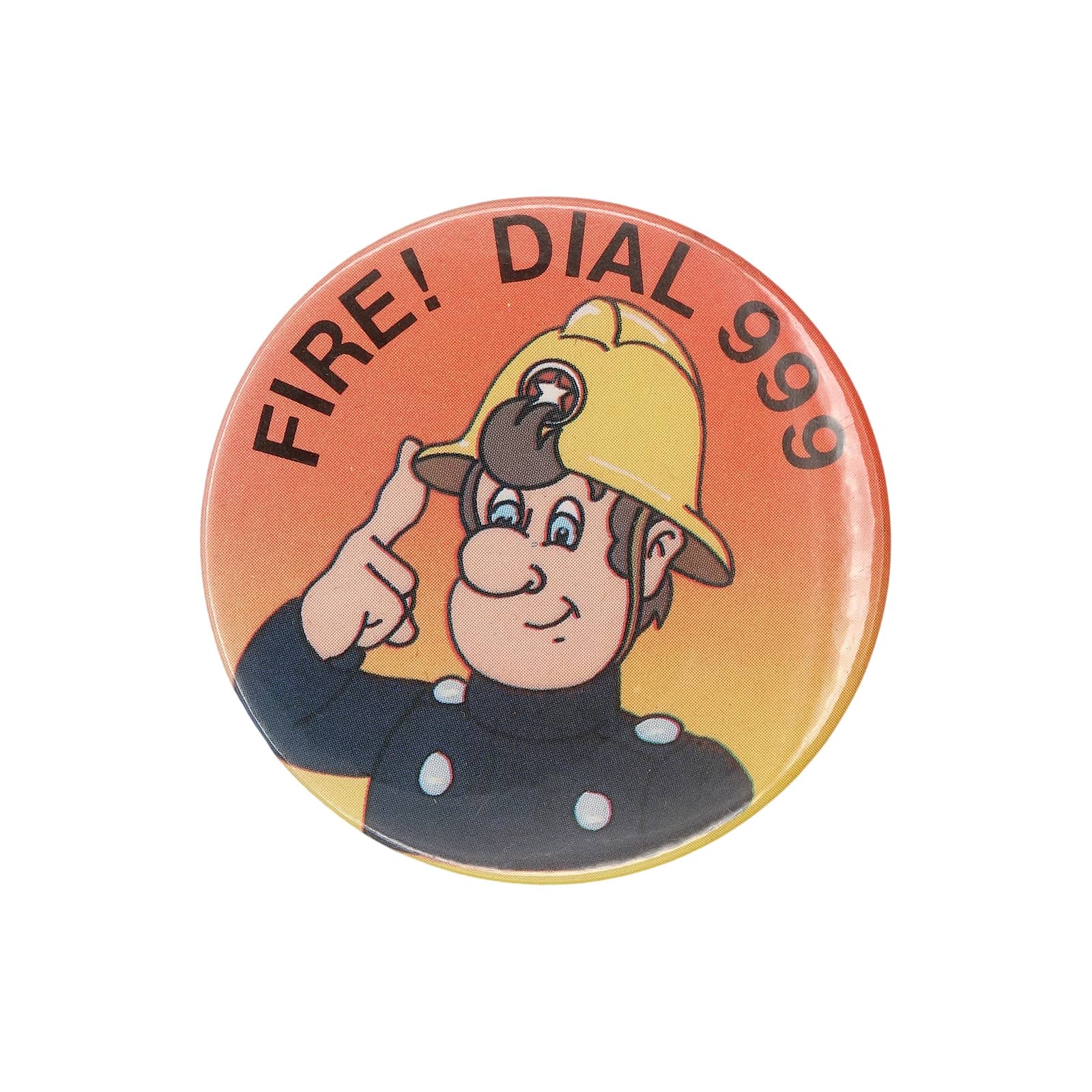 FIRE! DIAL 999 消防士サム 缶バッジ バッチ