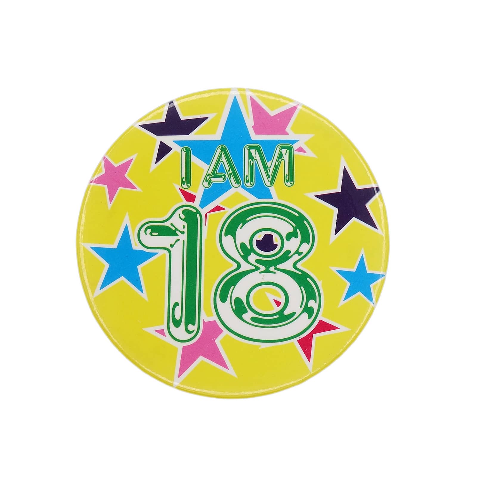 I AM 18 缶バッジ バッチ 18歳 誕生日