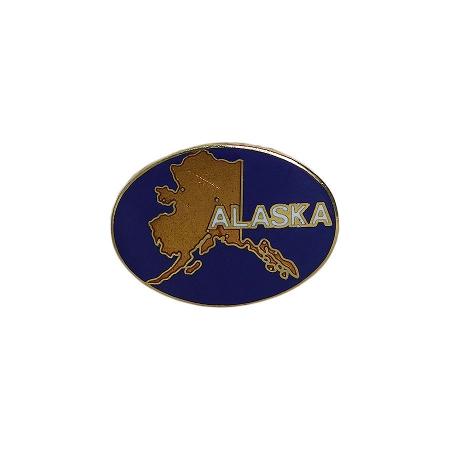 ALASKA ピンズ アラスカ州 留め具付き