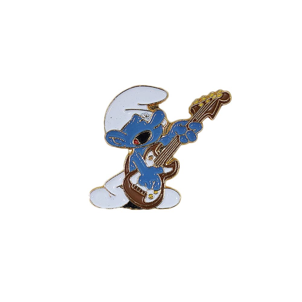 Smurfs ピンズ スマーフ キャラクター ギター 留め具付きの通販サイト
