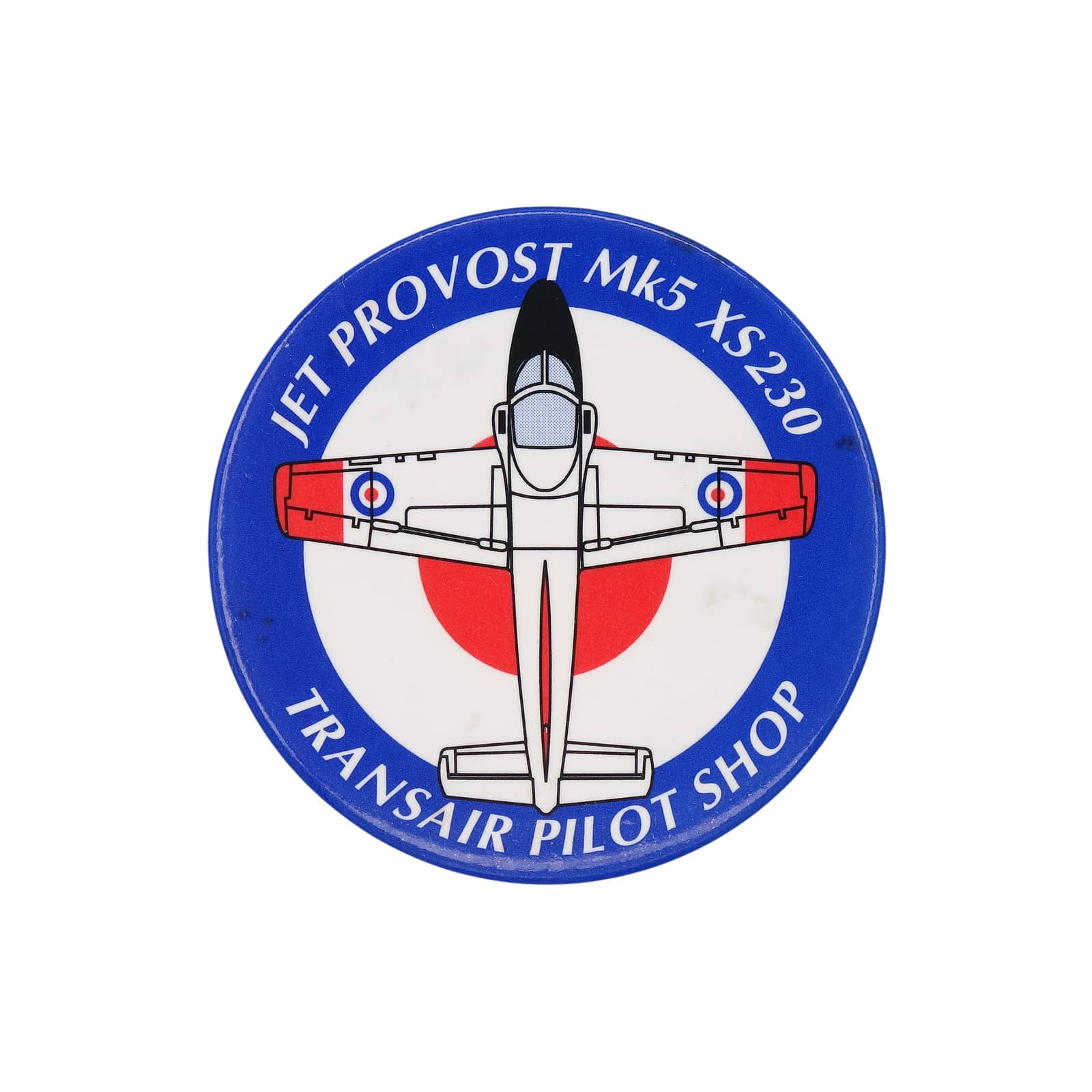 ジェット練習機 Jet Provost 缶バッジ バッチ TRANSAIR PILOT SHOP