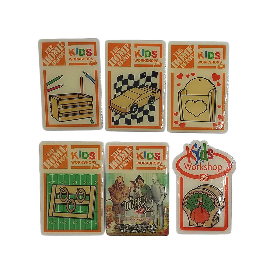 THE HOME DEPOT KIDS WORKSHOPS ピンズ 6点セット 留め具付き