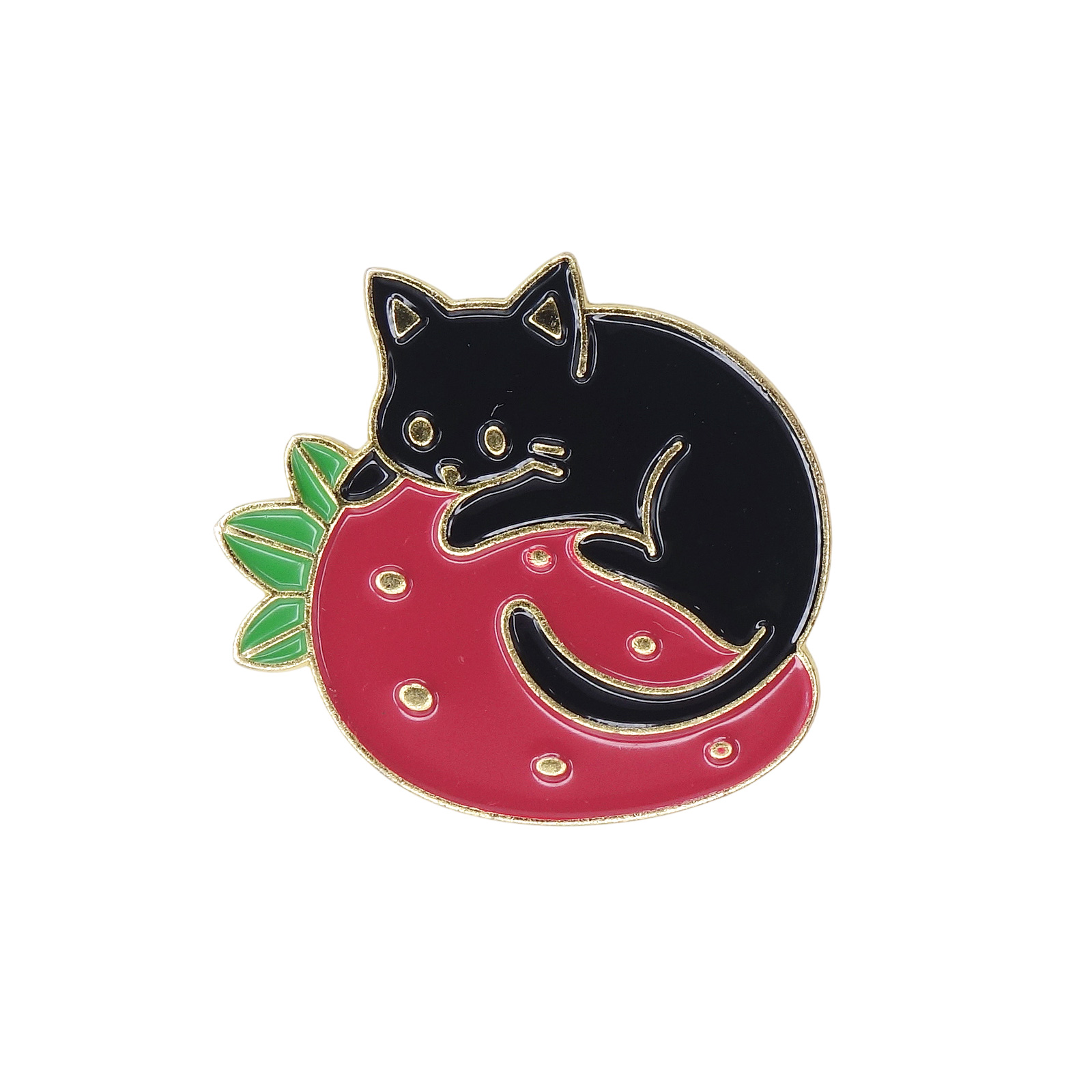 猫とイチゴ ピンズ