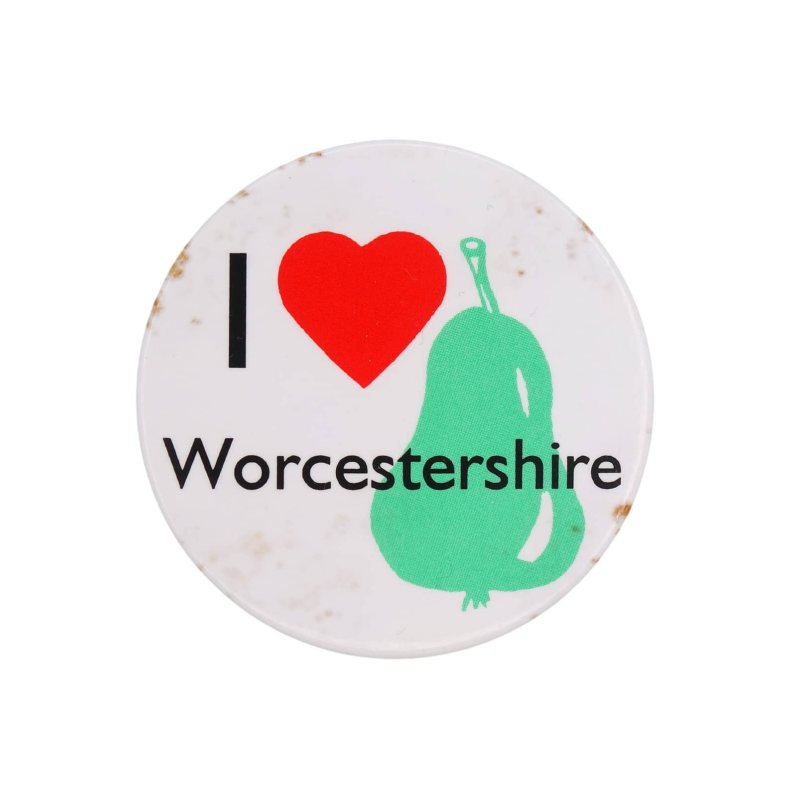 I Love Worcestershire 缶バッジ バッチ