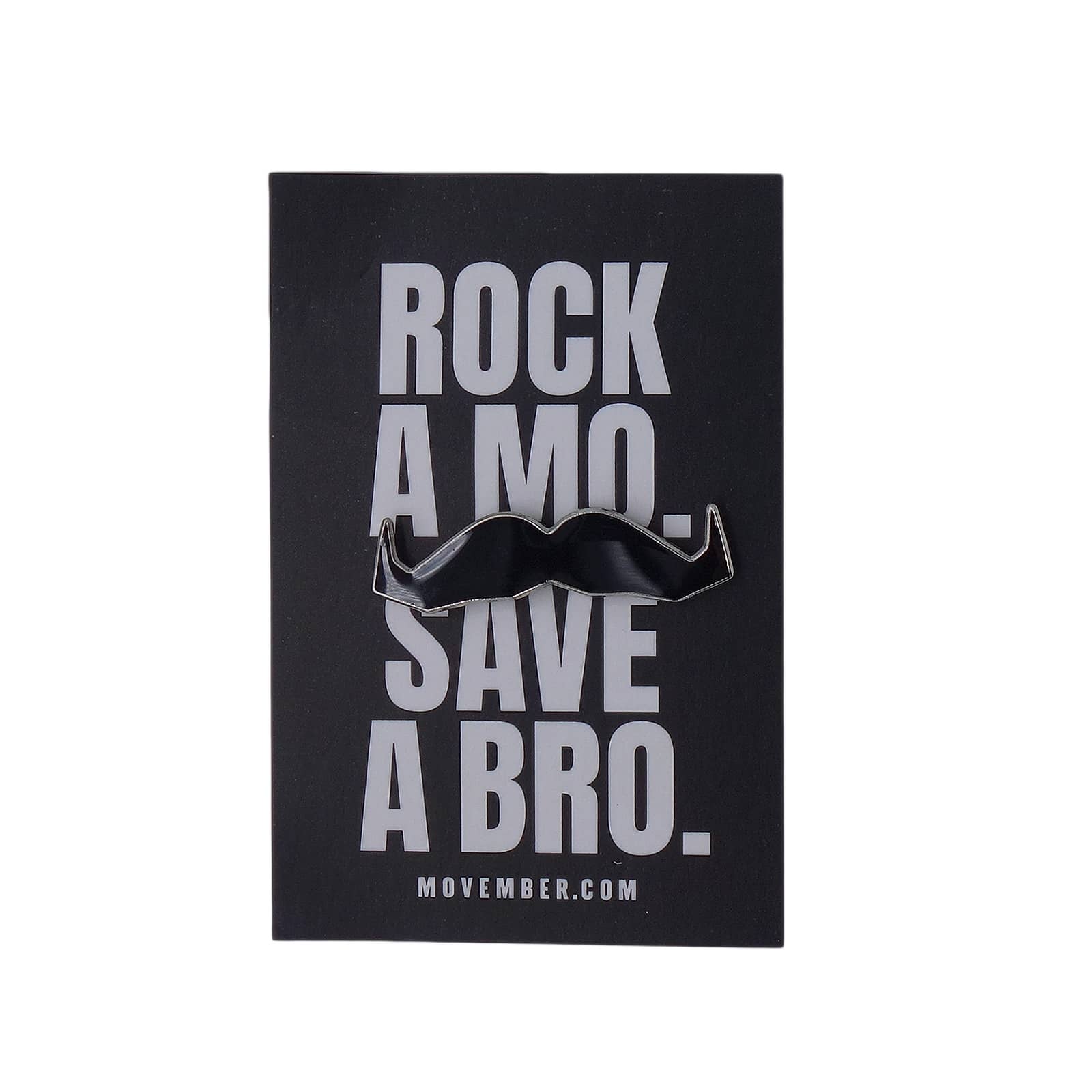 デッドストック ROCK A MO. SAVE A BRO. 口ひげ ピンズ MOVEMBER