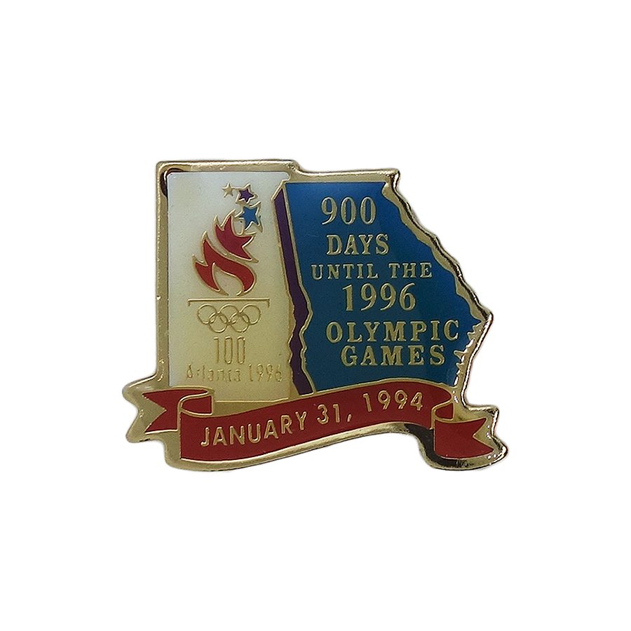 1996年 アトランタオリンピック 900DAYS ピンズ 五輪 JANUARY 31,1994