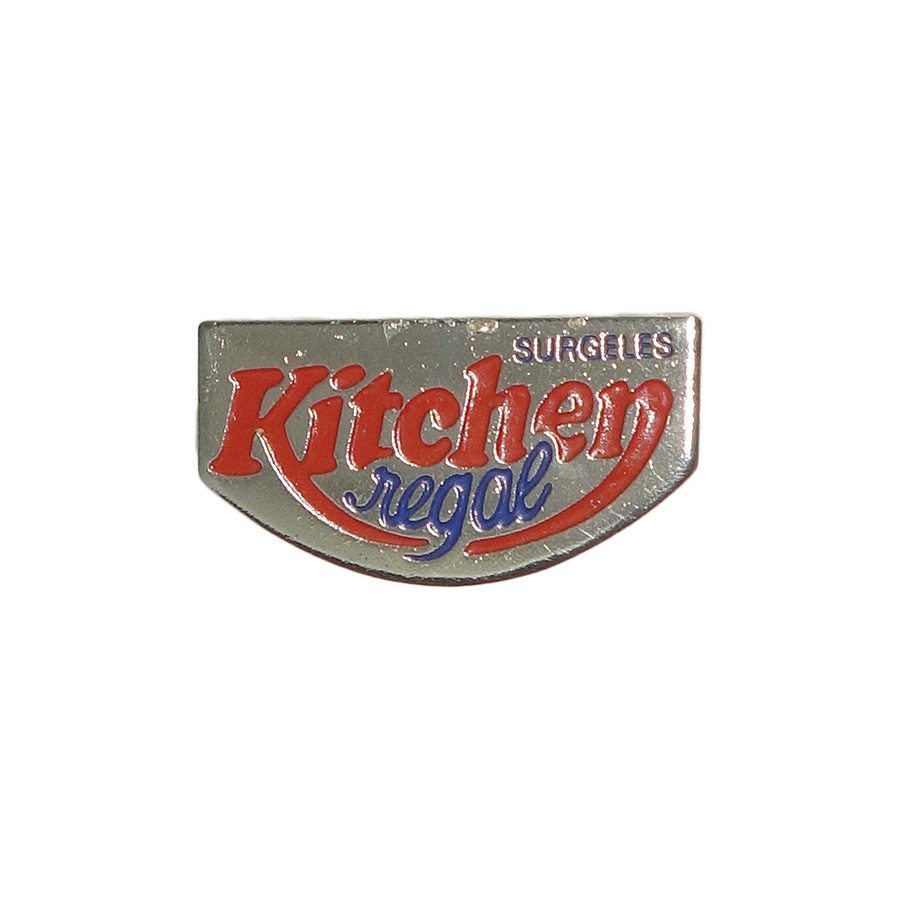 Kitchen Regal ロゴ ポテトハンバーガー ピンズ 留め具付き