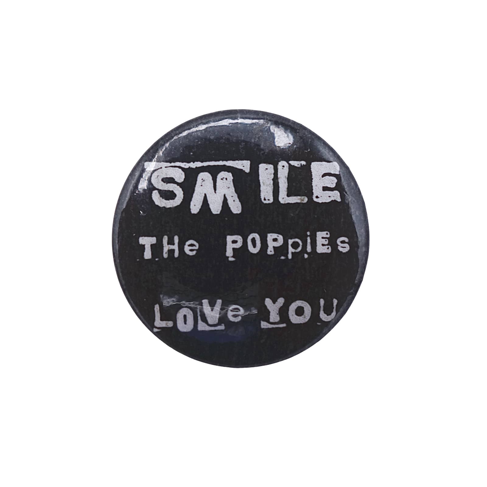 SMILE THE POPPIES LOVE YOU 缶バッチ 文字