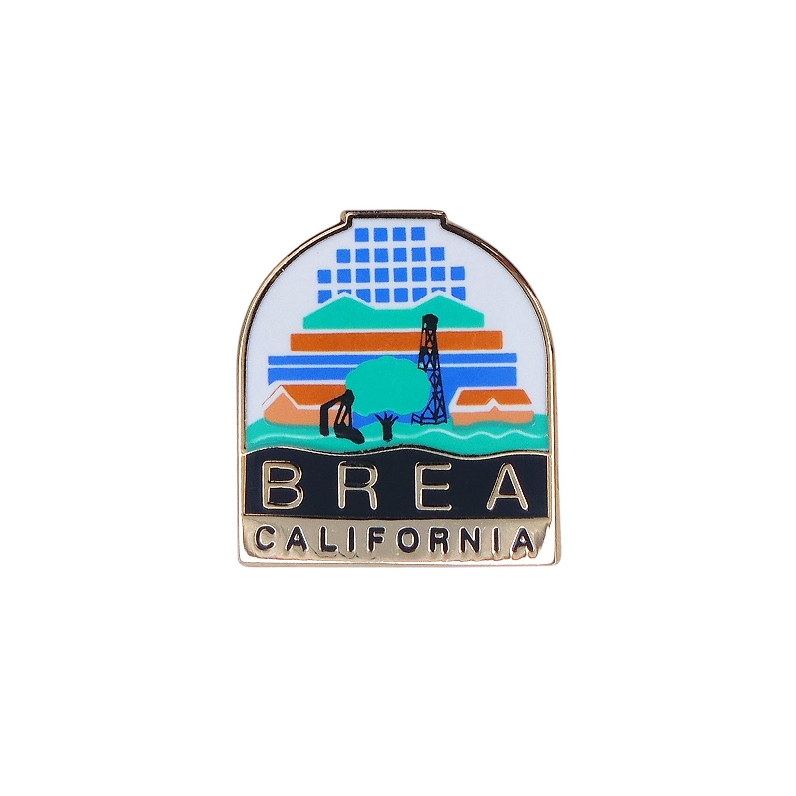 BREA CALIFORNIA カリフォルニア州 ブレア ピンズ 石油採掘機