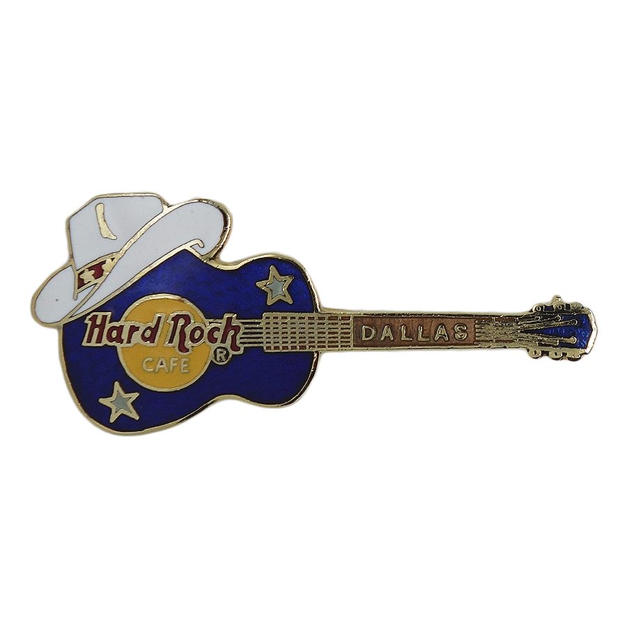 Hard Rock CAFE ギター ブローチ ハードロックカフェ DALLAS ハット