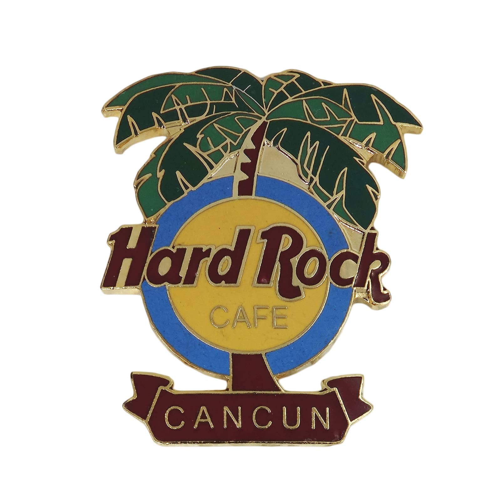 Hard Rock CAFE ヤシの木 ピンズ ハードロックカフェ CANCUN 留め具付き