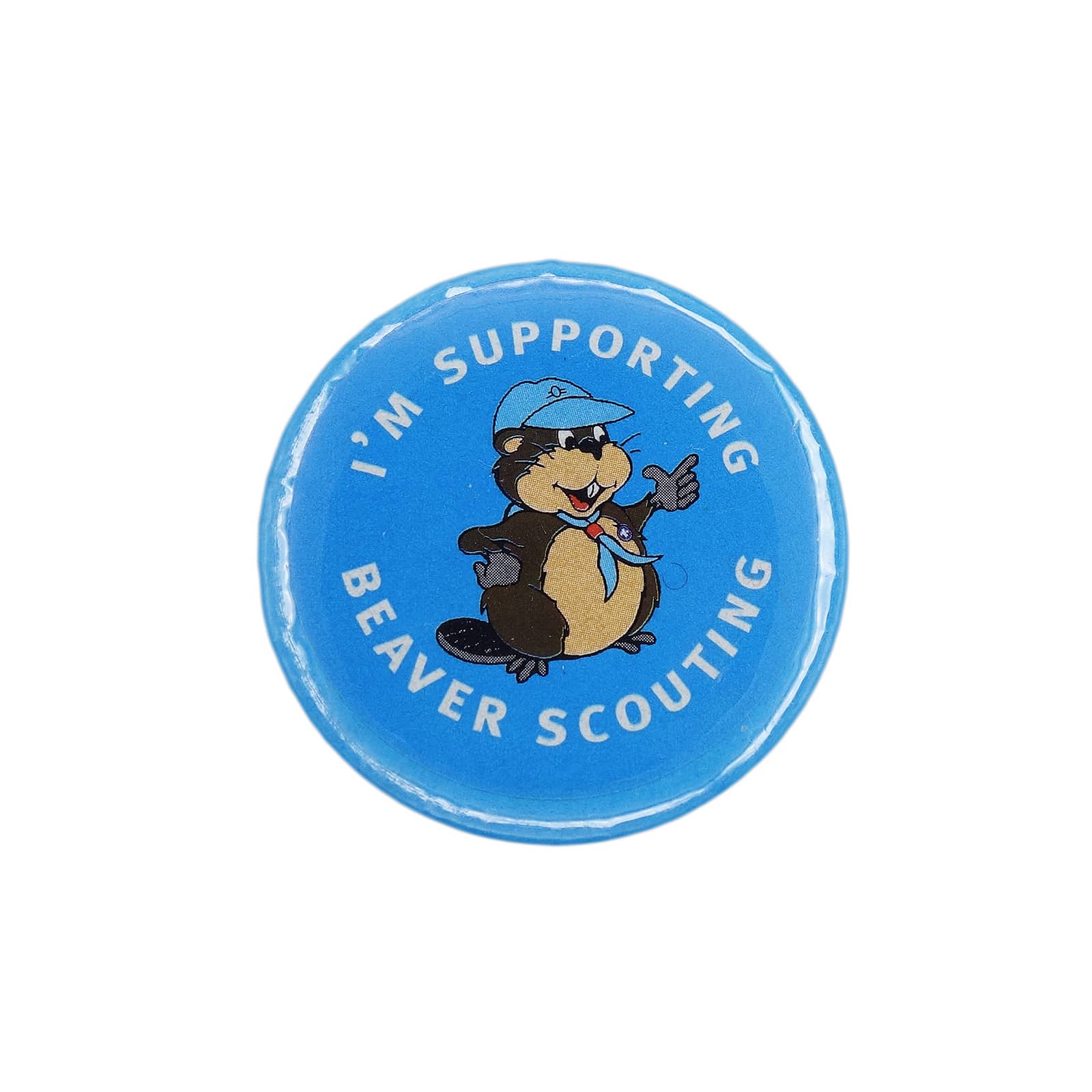I'M SUPPORTING BEAVER SCOUTING 缶バッジ バッチ ビーバースカウト