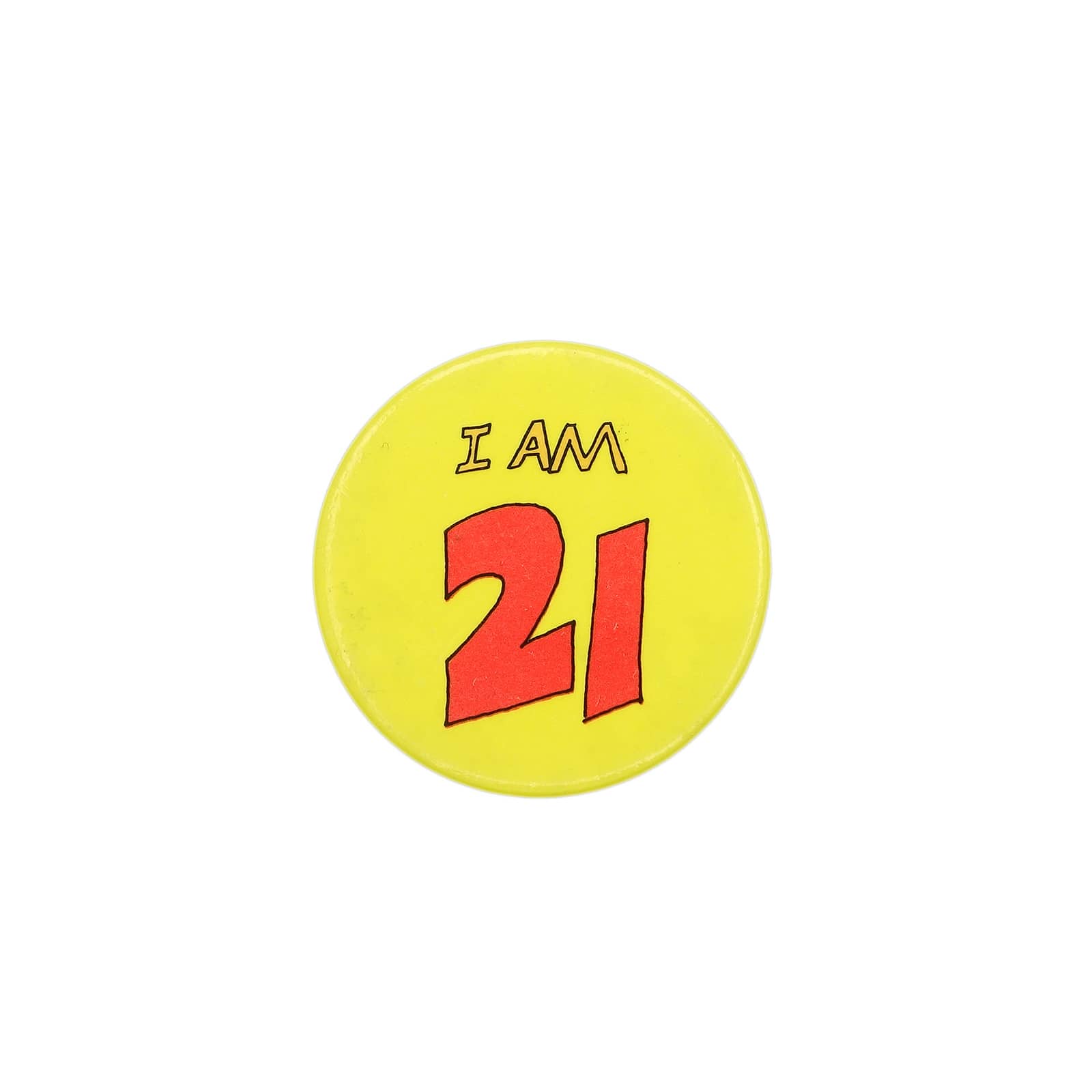 I AM 21 缶バッジ バッチ 21歳