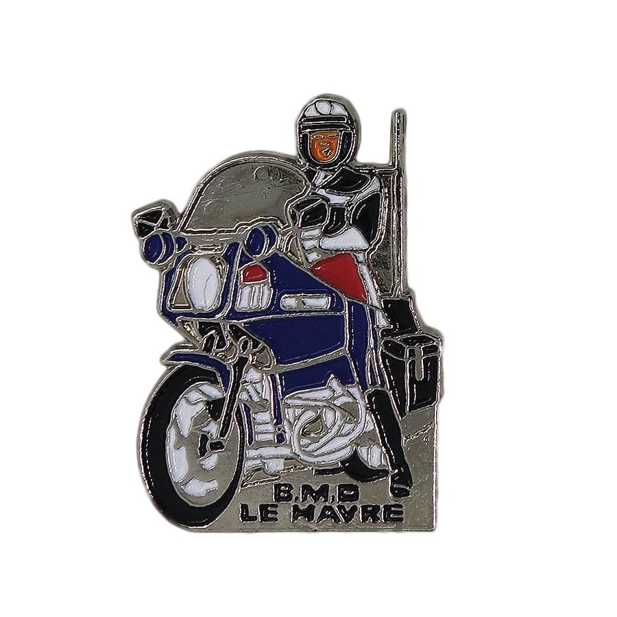 フランス国家憲兵隊 BMO LE HAVRE ピンズ バイク 警察 留め具付き