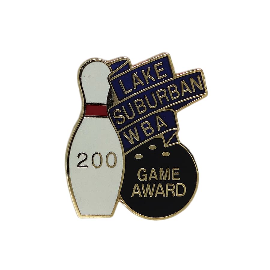 LAKE SUBURBAN WBA ボウリング ピンズ GAME AWARD 留め具付き