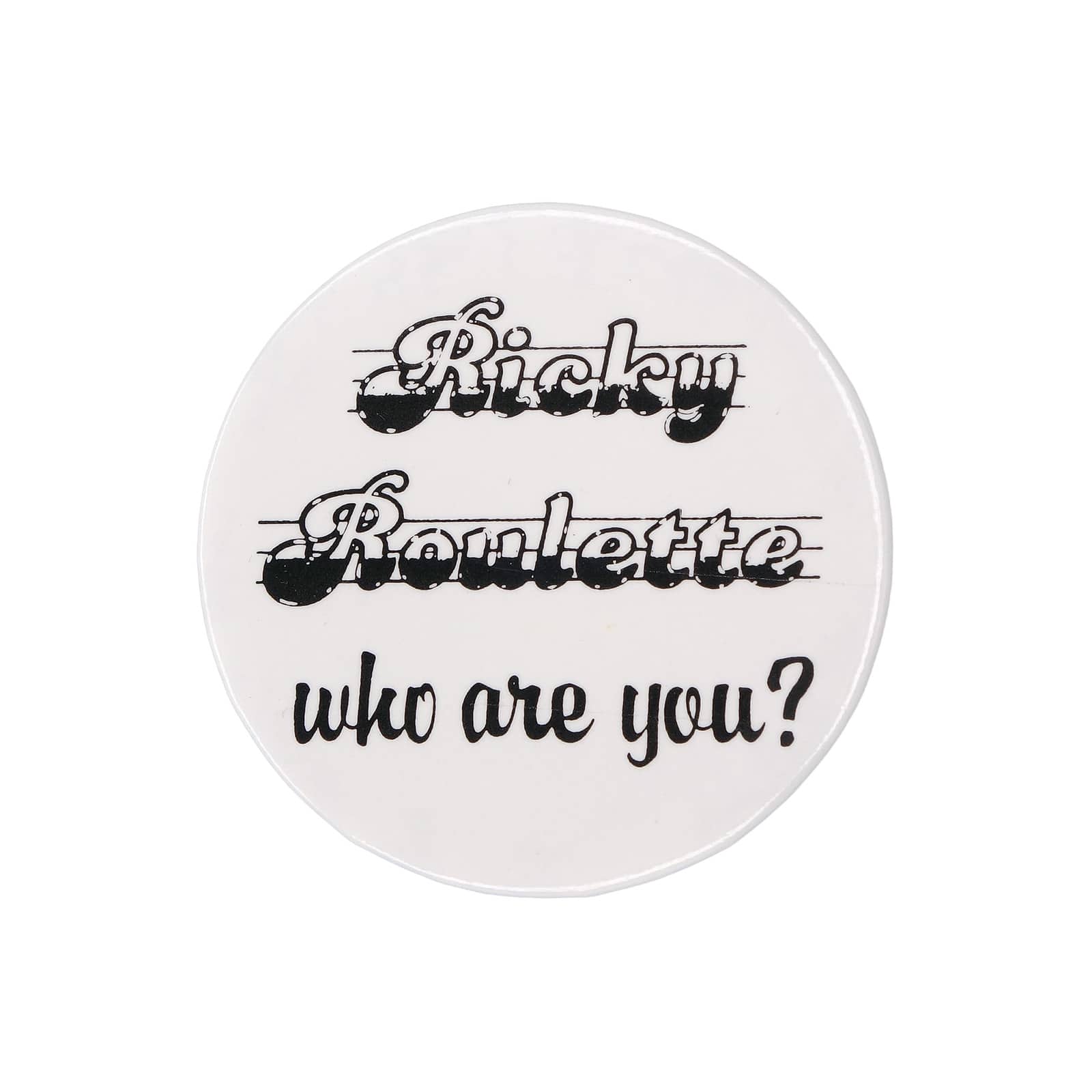 Ricky Roulette who are you? 缶バッジ バッチ