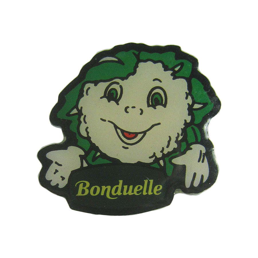 ピンズ Bonduelle カリフラワー 野菜 フランス ビンテージ 留め具付き