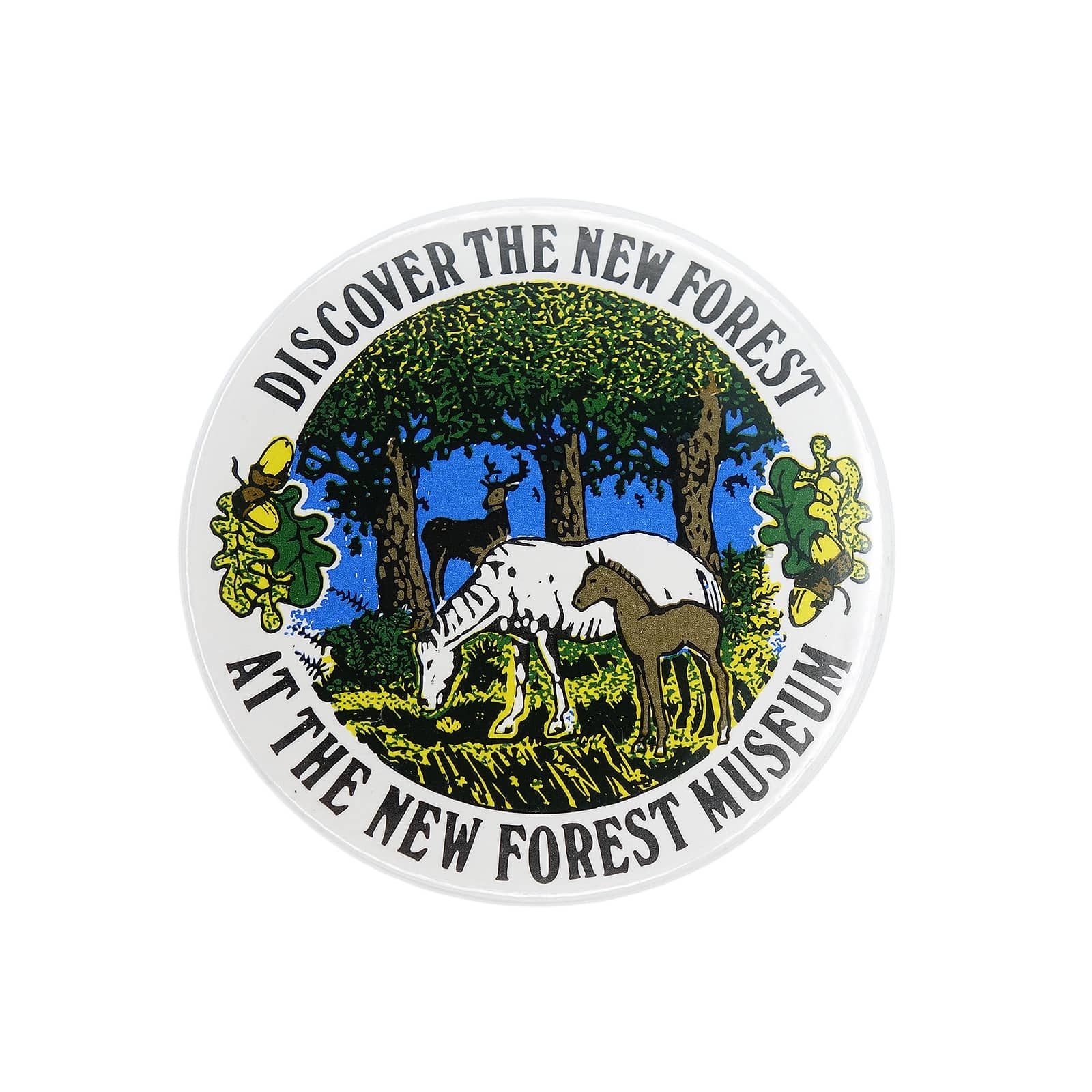 The New Forest Museum 缶バッジ バッチ 馬 鹿