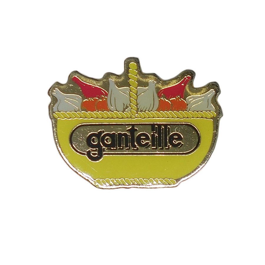 にんにく ピンズ ganteille 留め具付き レトロ