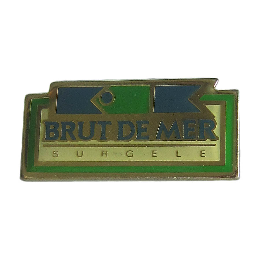 ピンズ BRUT DE MER フランス 留め具付き レトロ ピンバッジ