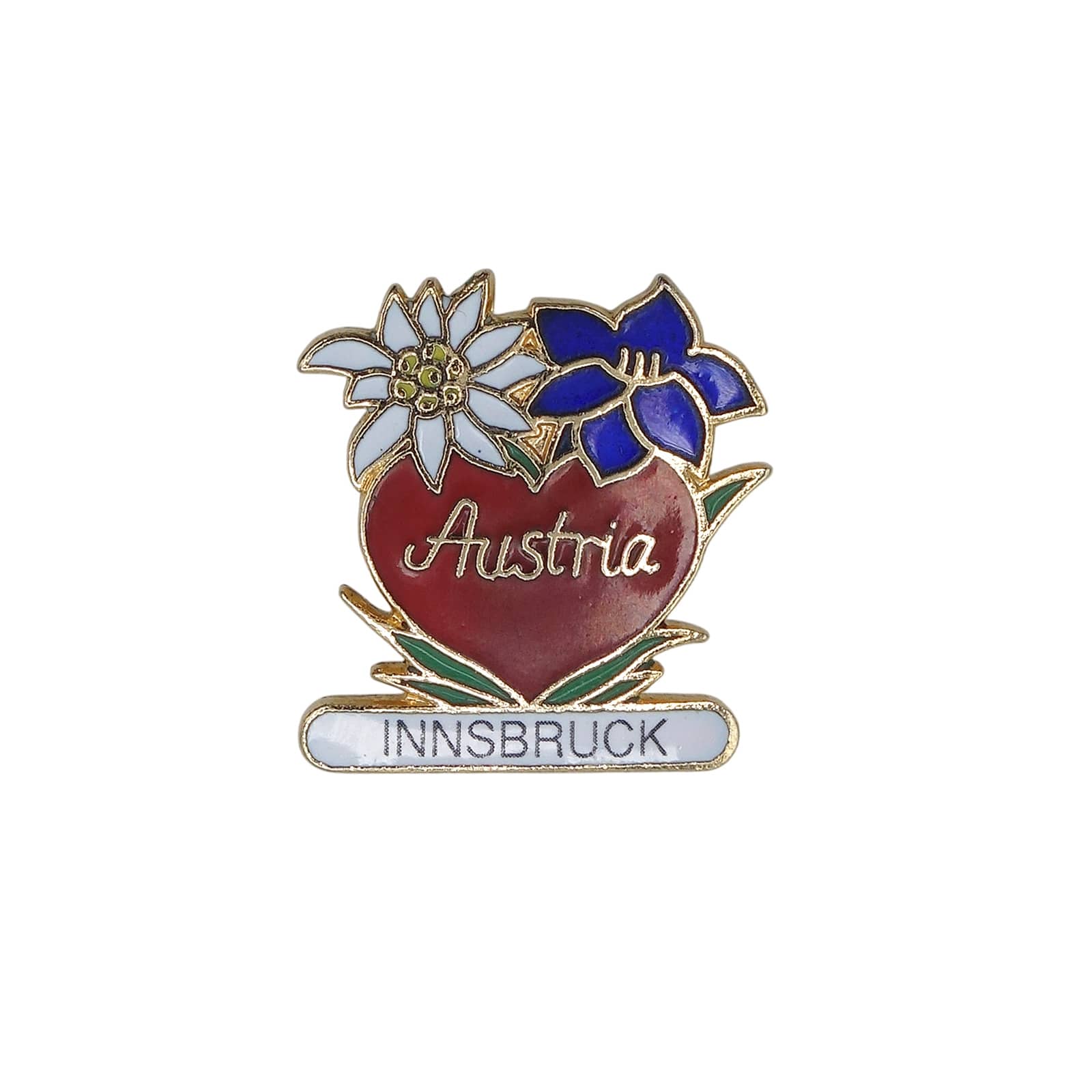 INNSBRUCK オーストリア インスブルック ピンズ 花 エーデルワイス リンドウ