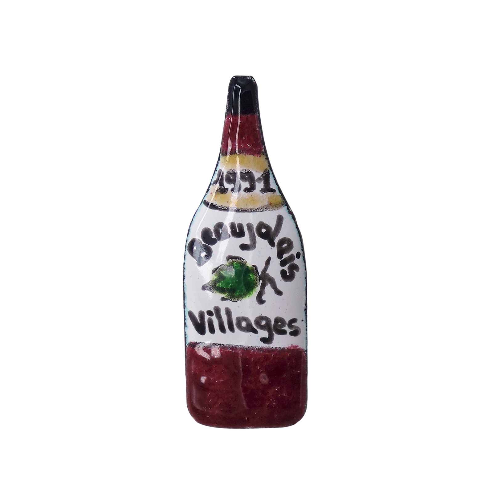 Beaujolais Villages ワインボトル型 ピンズ 酒