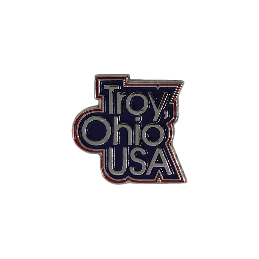 オハイオ州 トロイ ピンズ Troy, Ohio USA 留め具付き