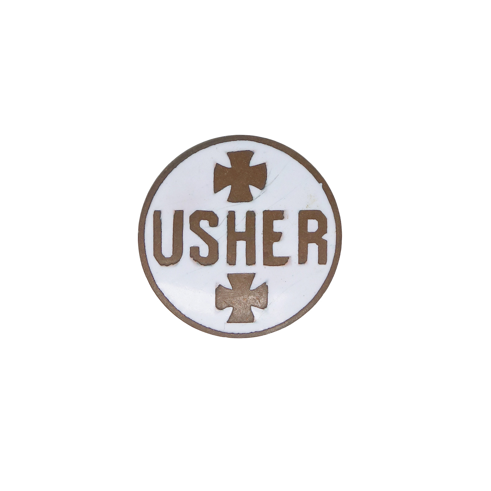 USHER 教会の案内係 スクリューネジ ピンバッジ