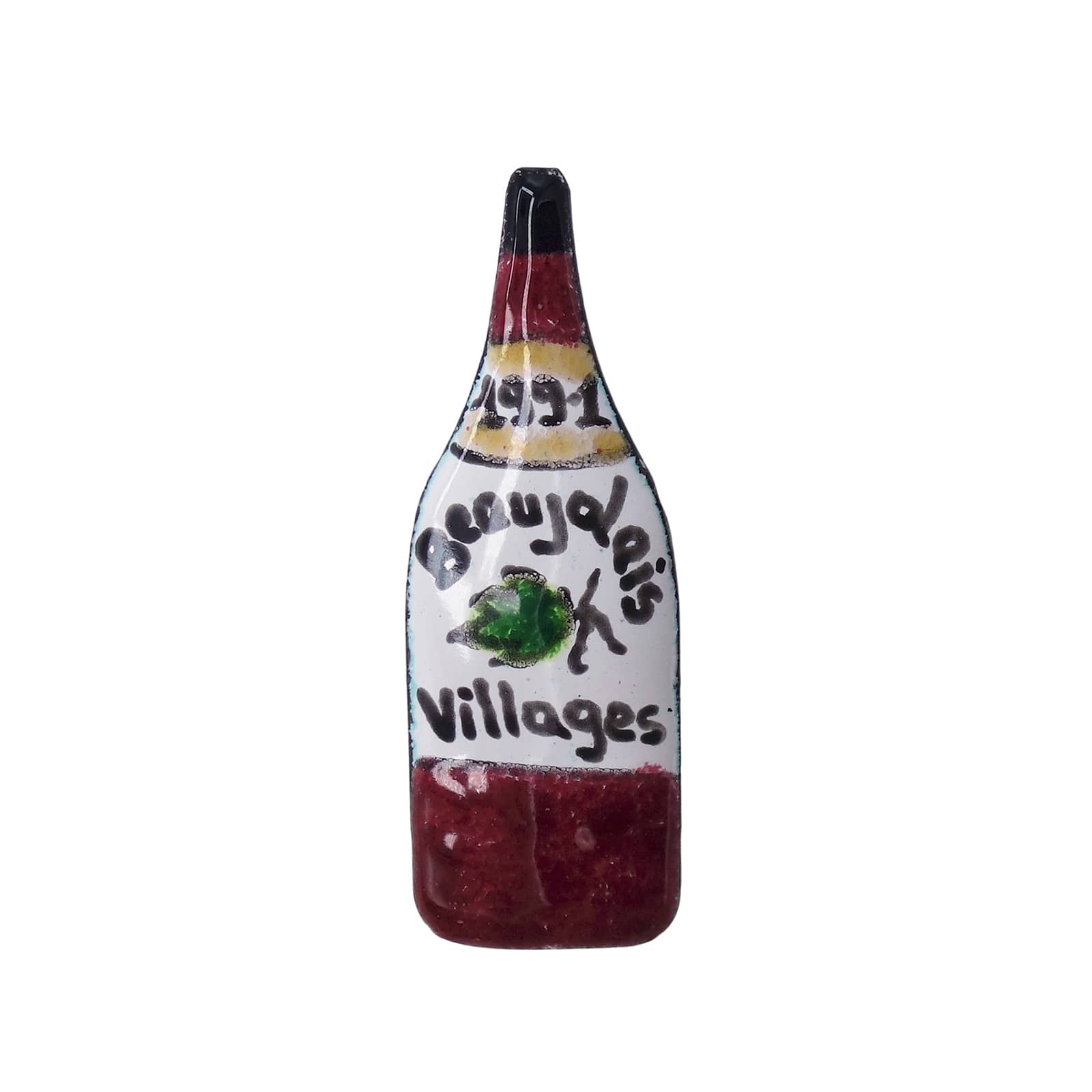 Beaujolais Villages ワインボトル型 ピンズ 酒