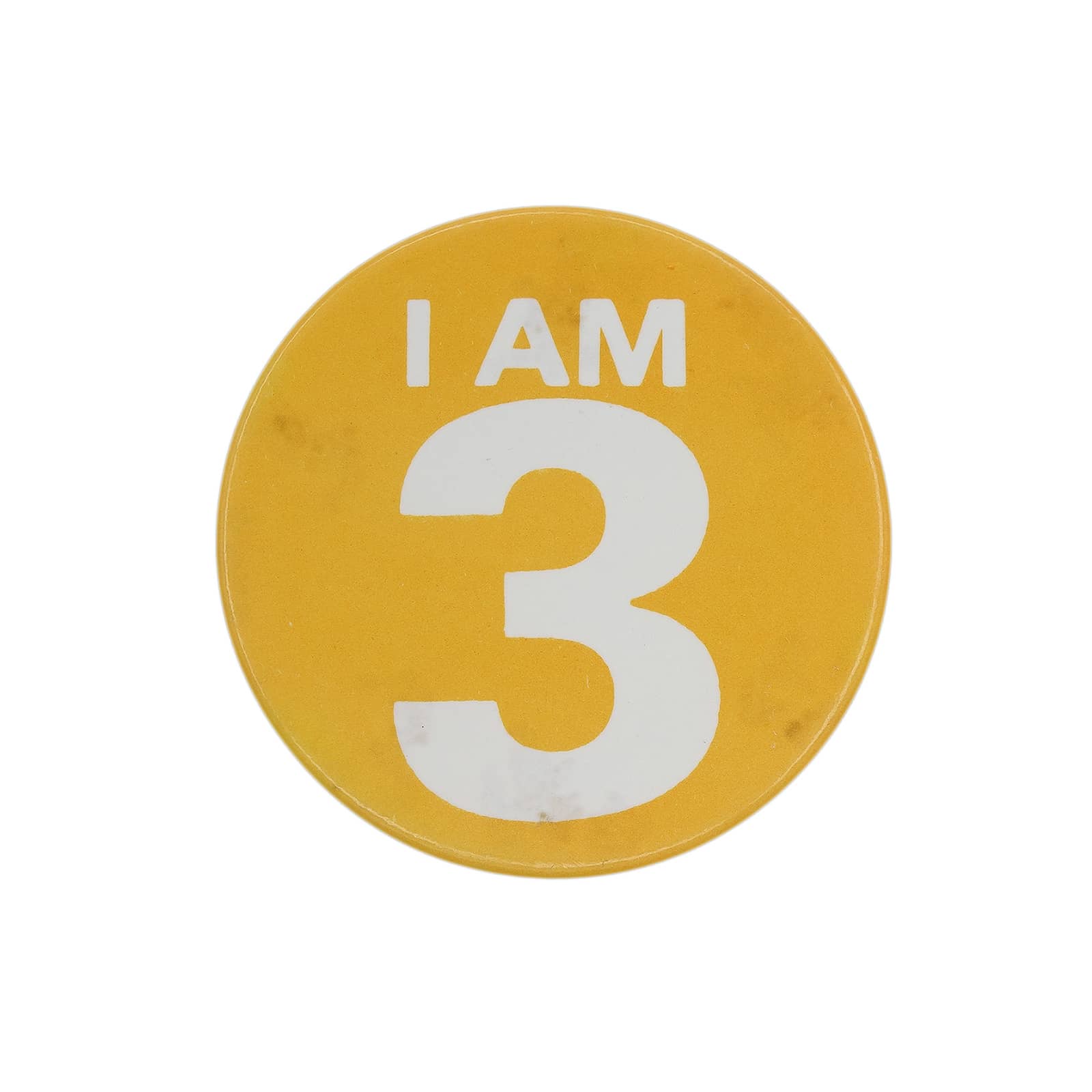 I AM 3 缶バッジ バッチ 3歳 誕生日