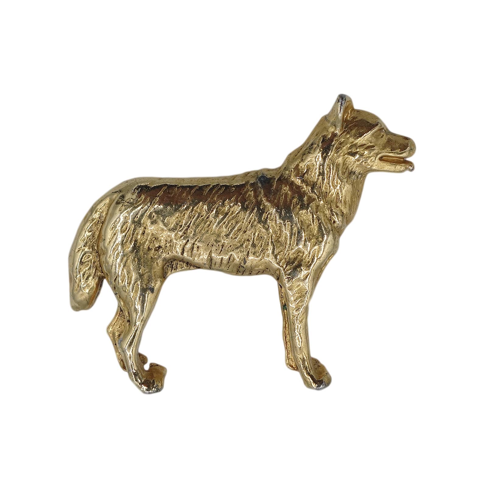 犬 ピンズ 動物 金色