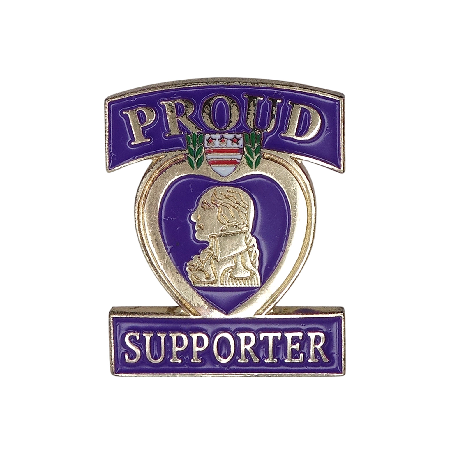 PROUD SUPPORTER パープルハート勲章 支援者 ピンズ