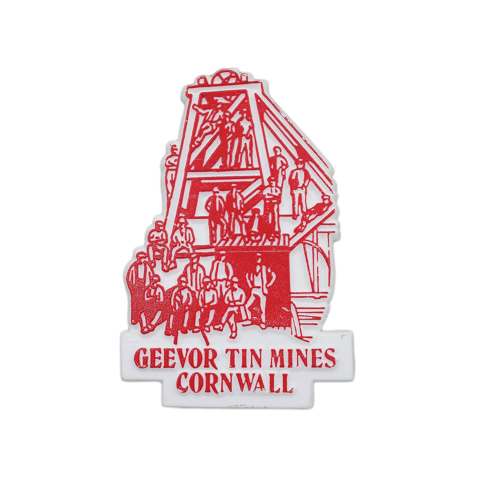GEEVOR TIN MINES CORNWALL プラスチック バッジ バッチ